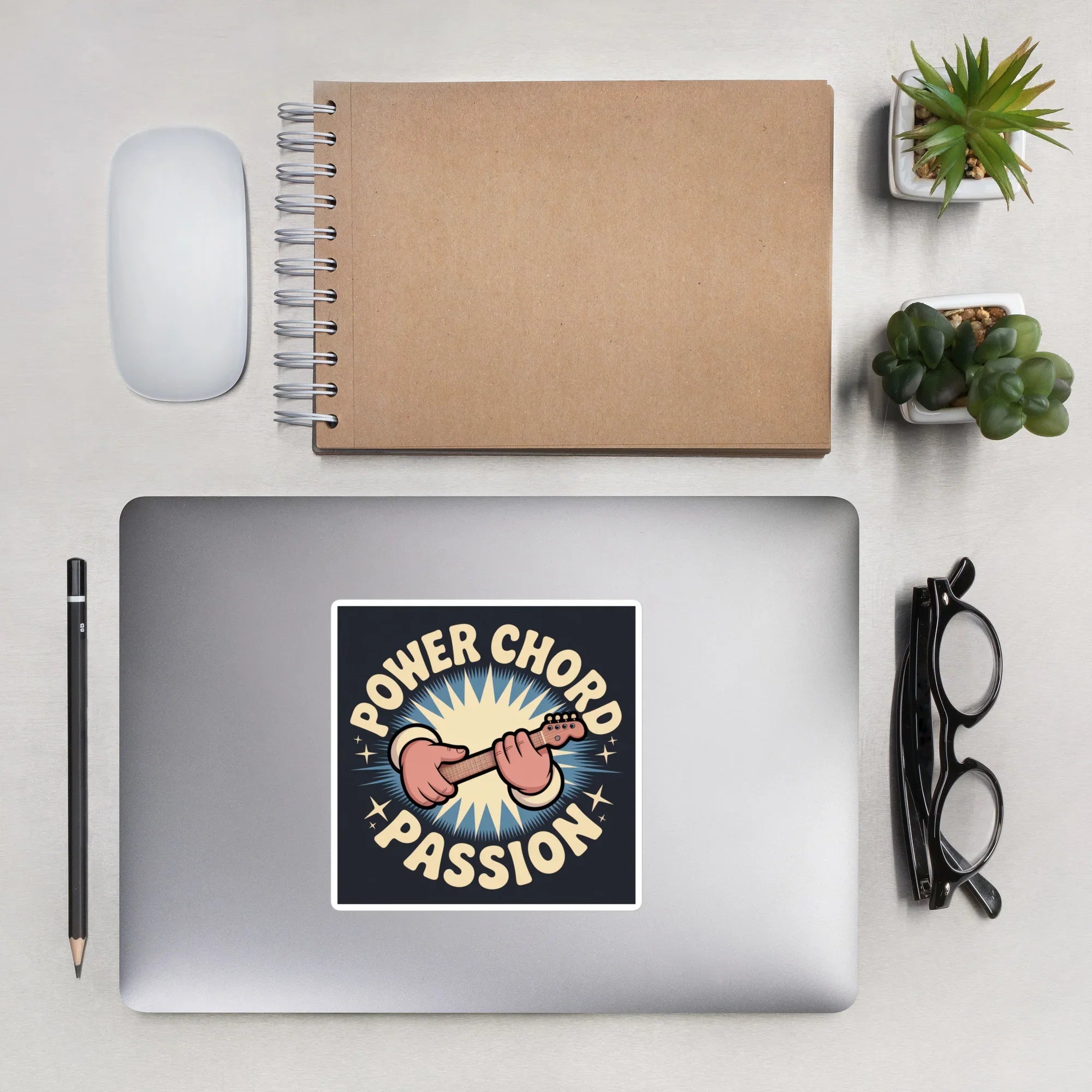 Power Chord Passion Sticker – Explosive Guitar Energy - RaZits