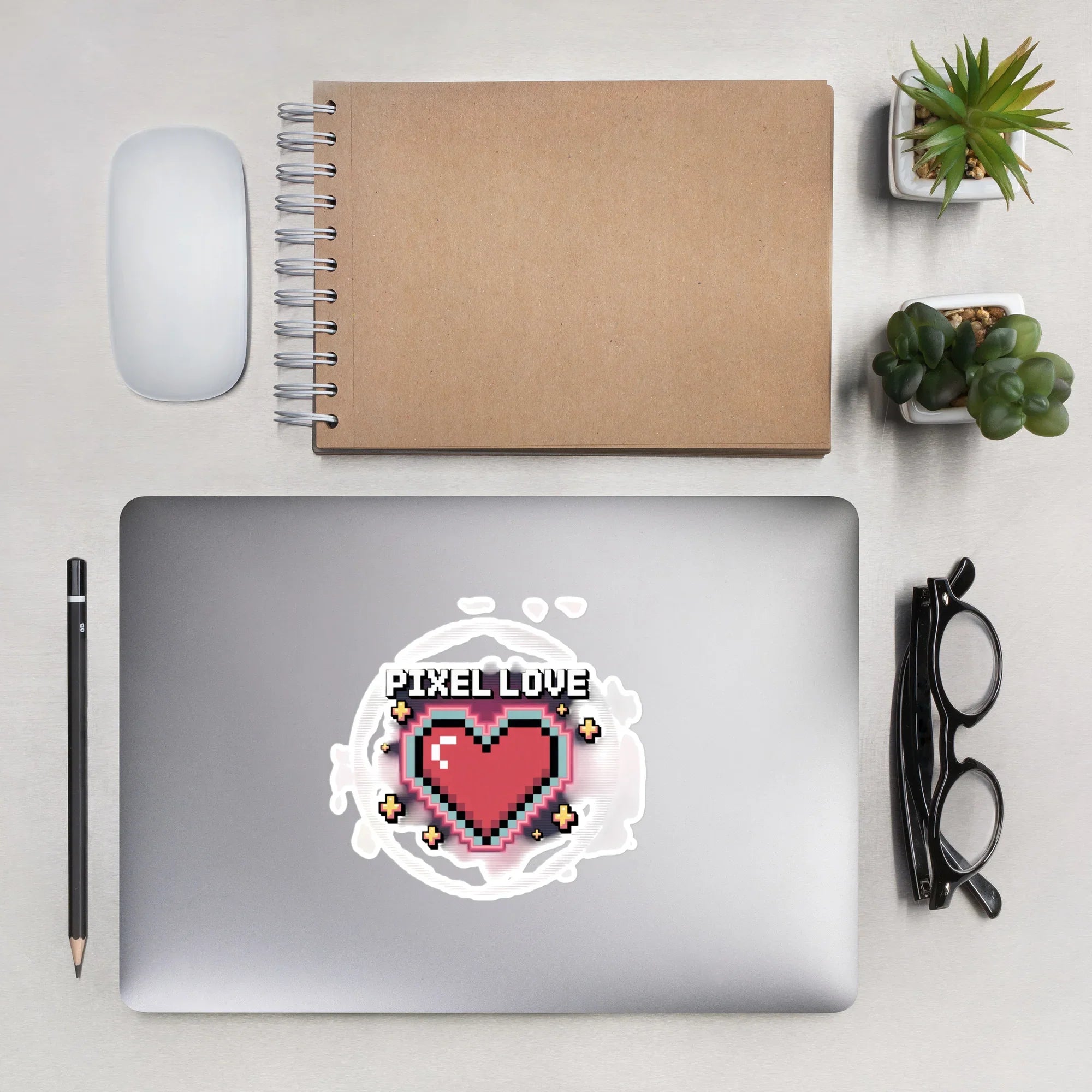 Pixel Love Heart Sticker for Retro Gamers - RaZits