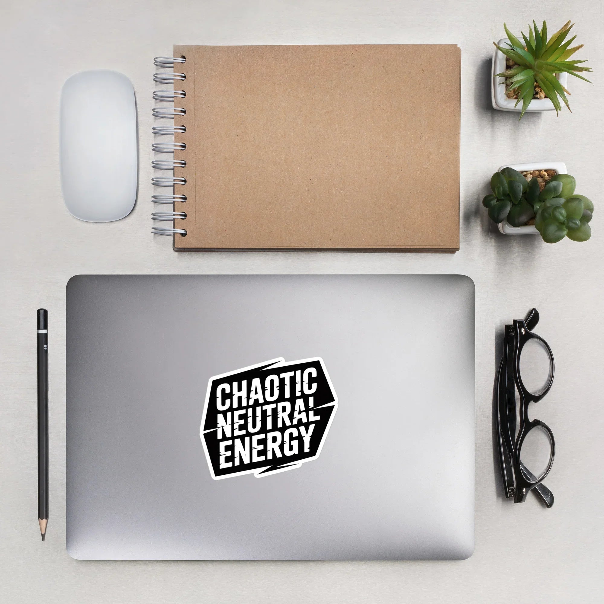 Chaotic Neutral Energy – Witty Gamer Sticker for DnD and Digital Mischief - RaZits