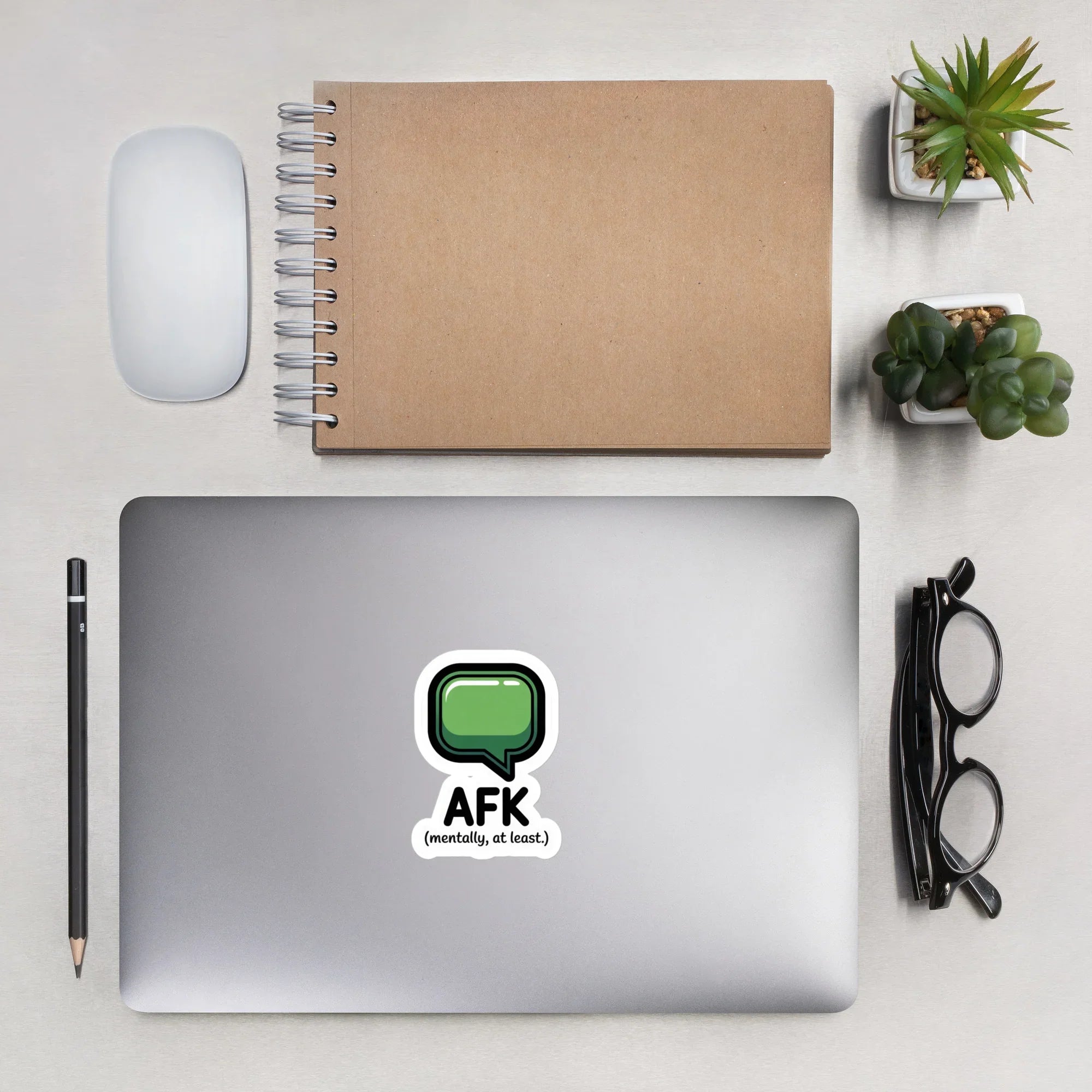 AFK (Mentally, At Least) – Funny Gamer Mood Sticker - RaZits