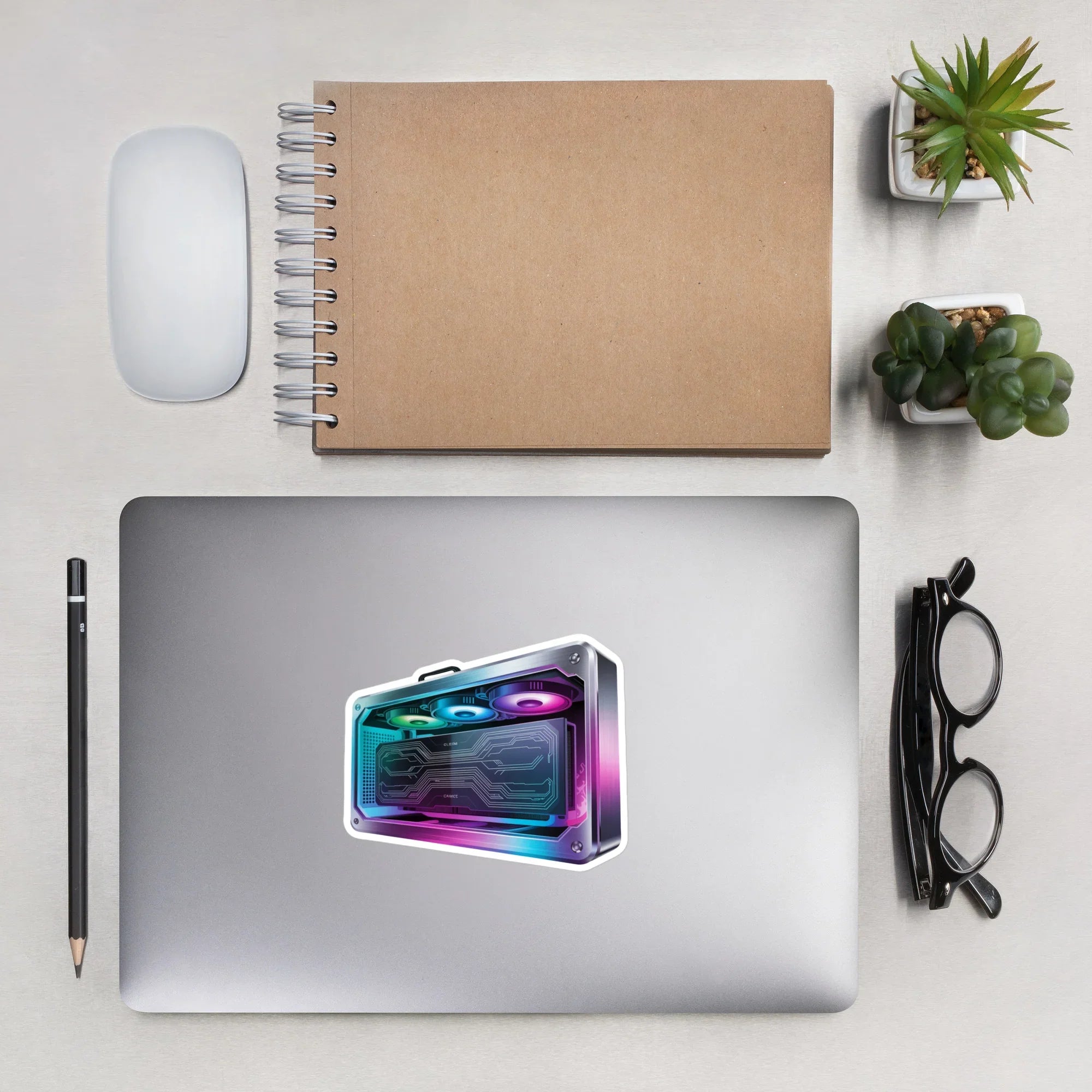 RGB Gaming Rig – Neon PC Build Sticker for Custom Setup Lovers - RaZits