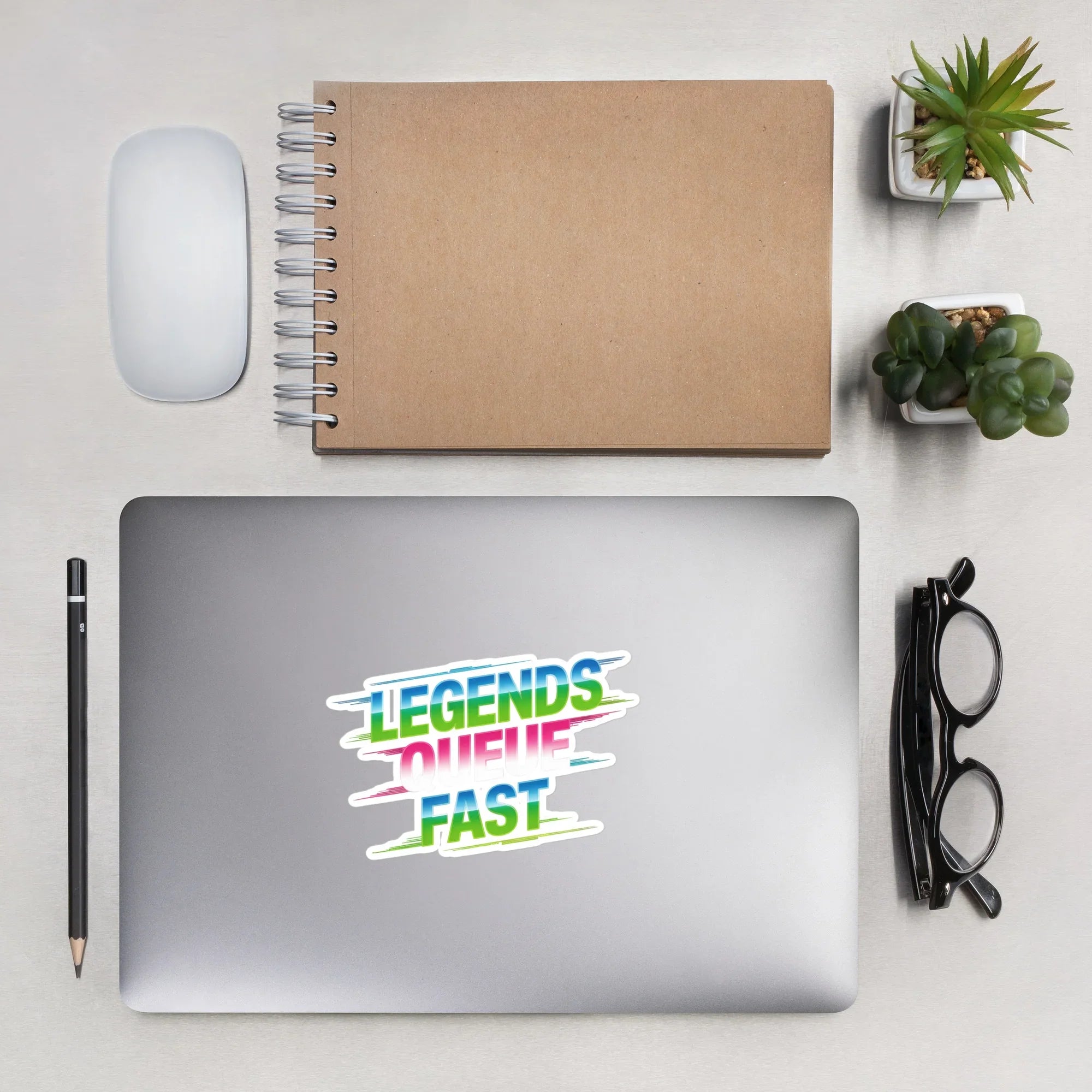 Legends Queue Fast – Competitive Gamer Energy Sticker - RaZits