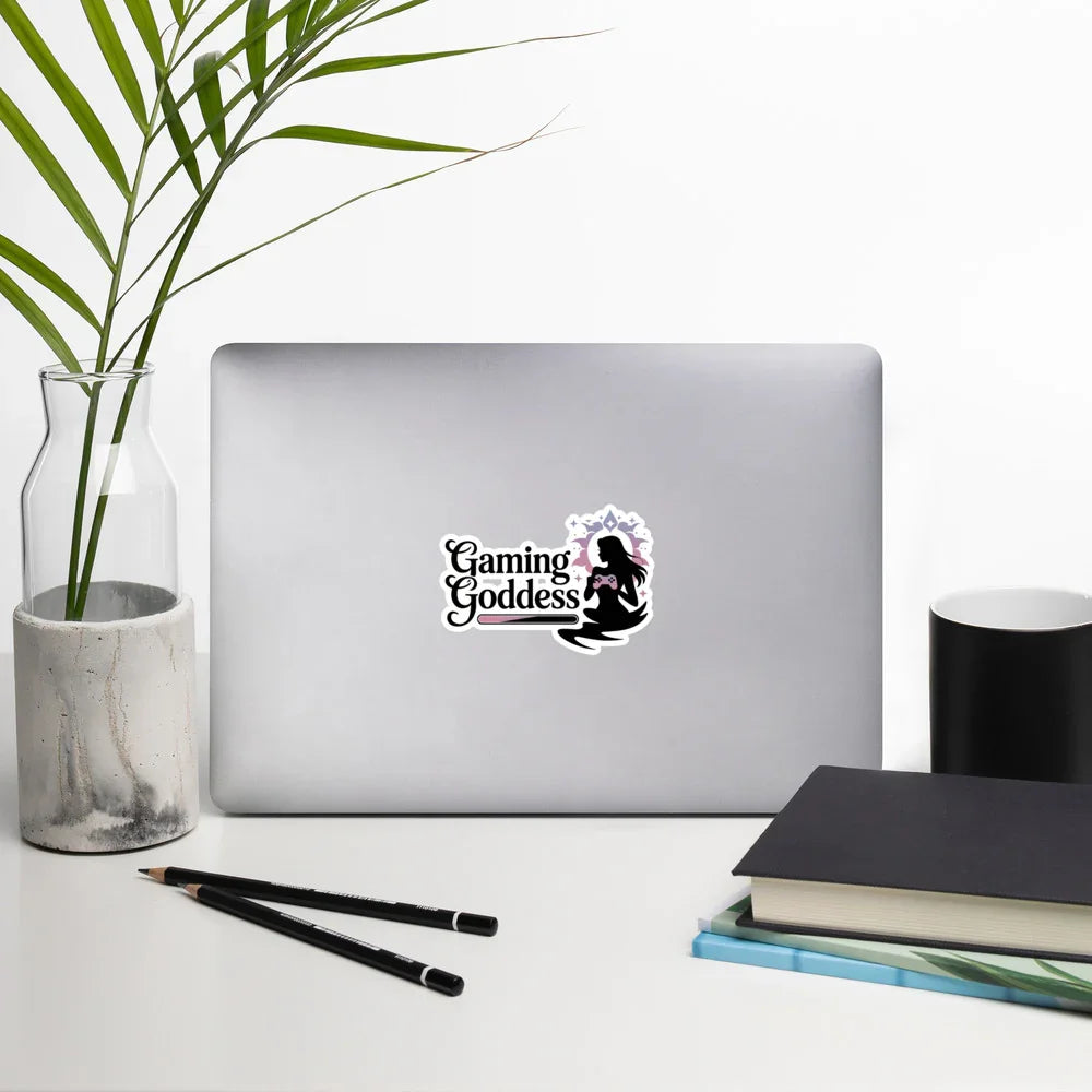 Gaming Goddess Silhouette Sticker – Feminine Gamer Decal - RaZits