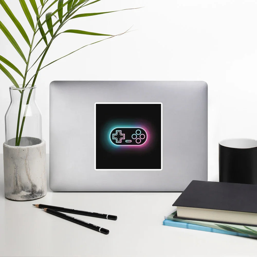 Neon Glow Gaming Stickers – Custom Gamer Decals for PC & Consoles - RaZits