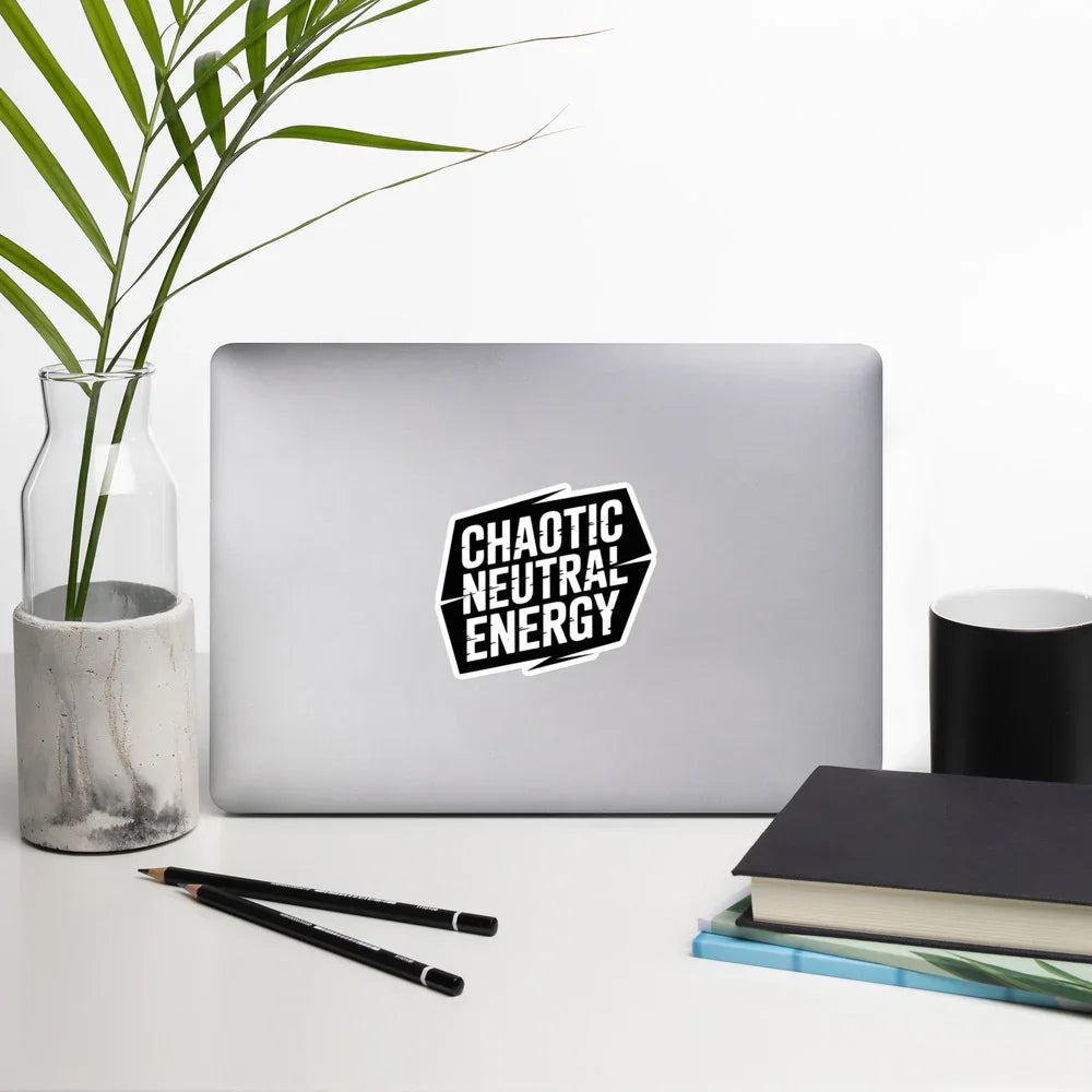 Chaotic Neutral Energy – Witty Gamer Sticker for DnD and Digital Mischief - RaZits