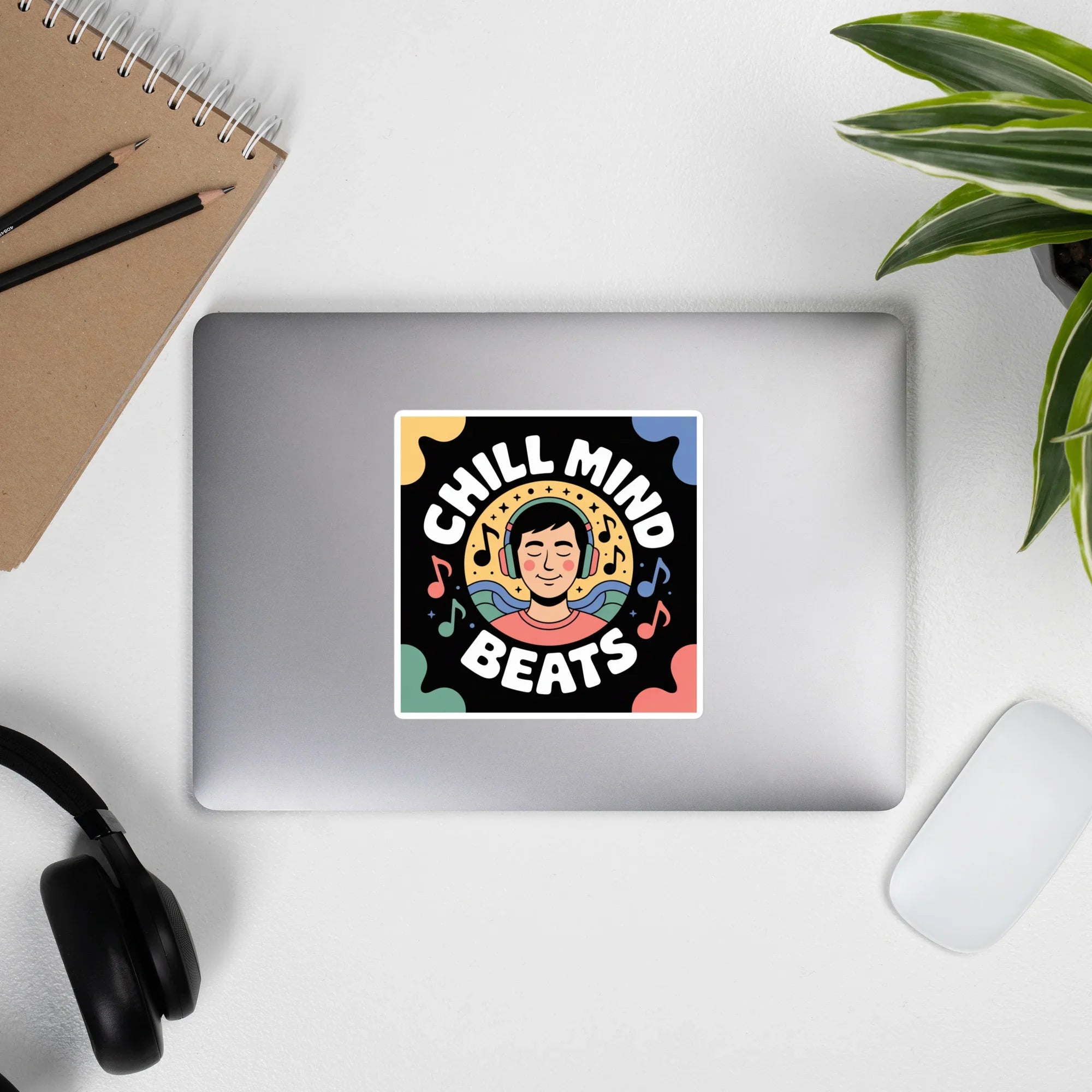 Chill Mind Beats Sticker – Headphone Zen Mode - RaZits