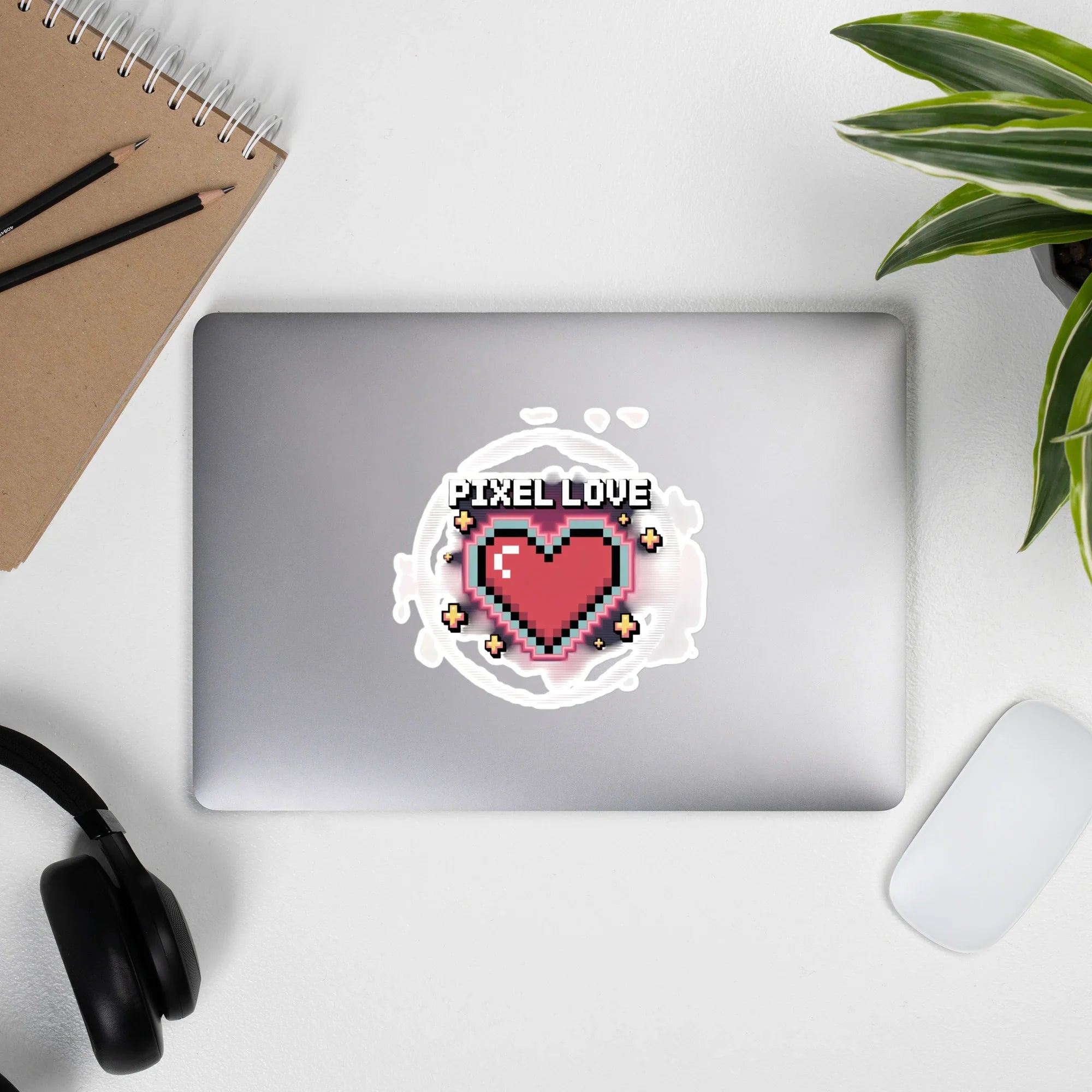Pixel Love Heart Sticker for Retro Gamers - RaZits