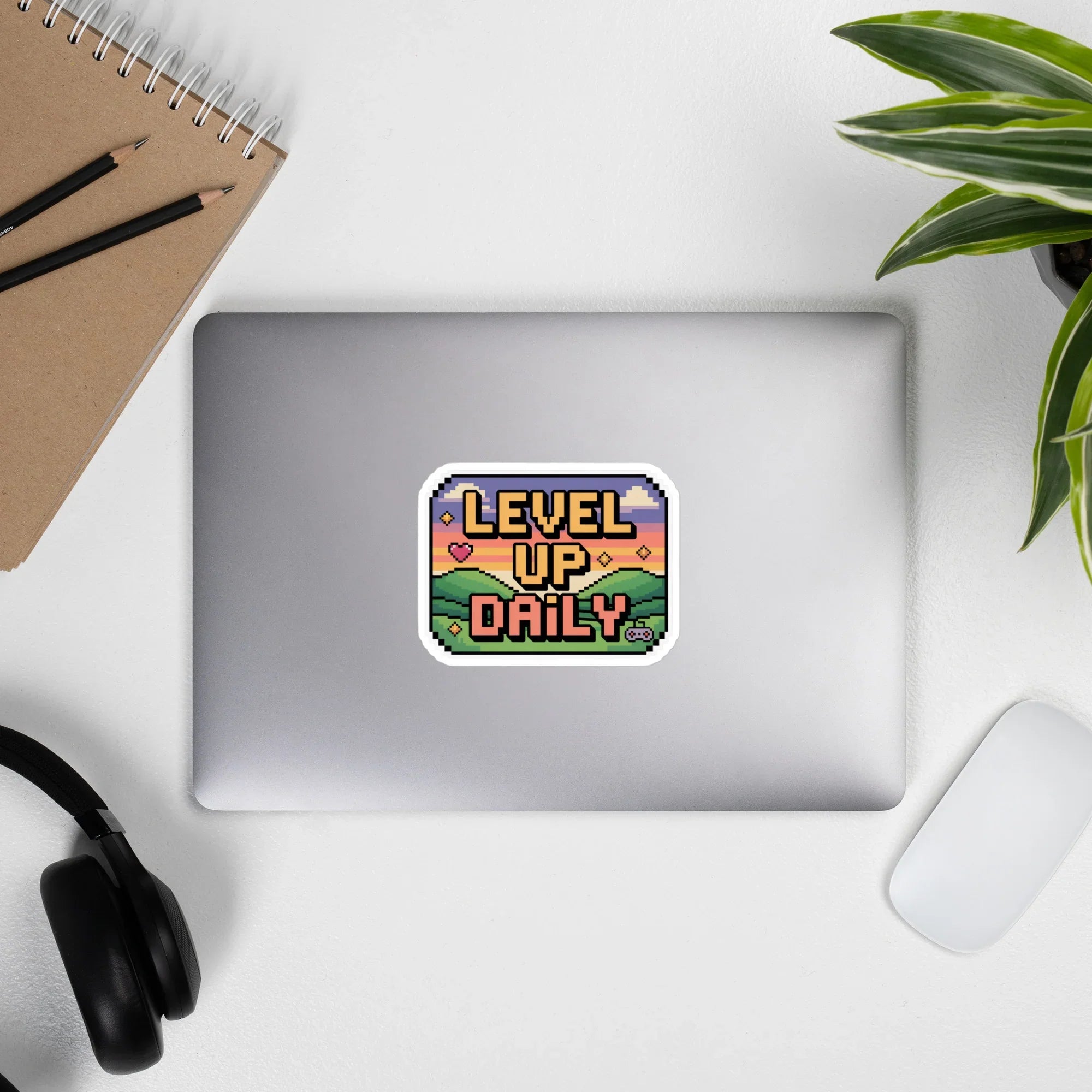 Level Up Daily – Pixel Art Motivation Sticker - RaZits