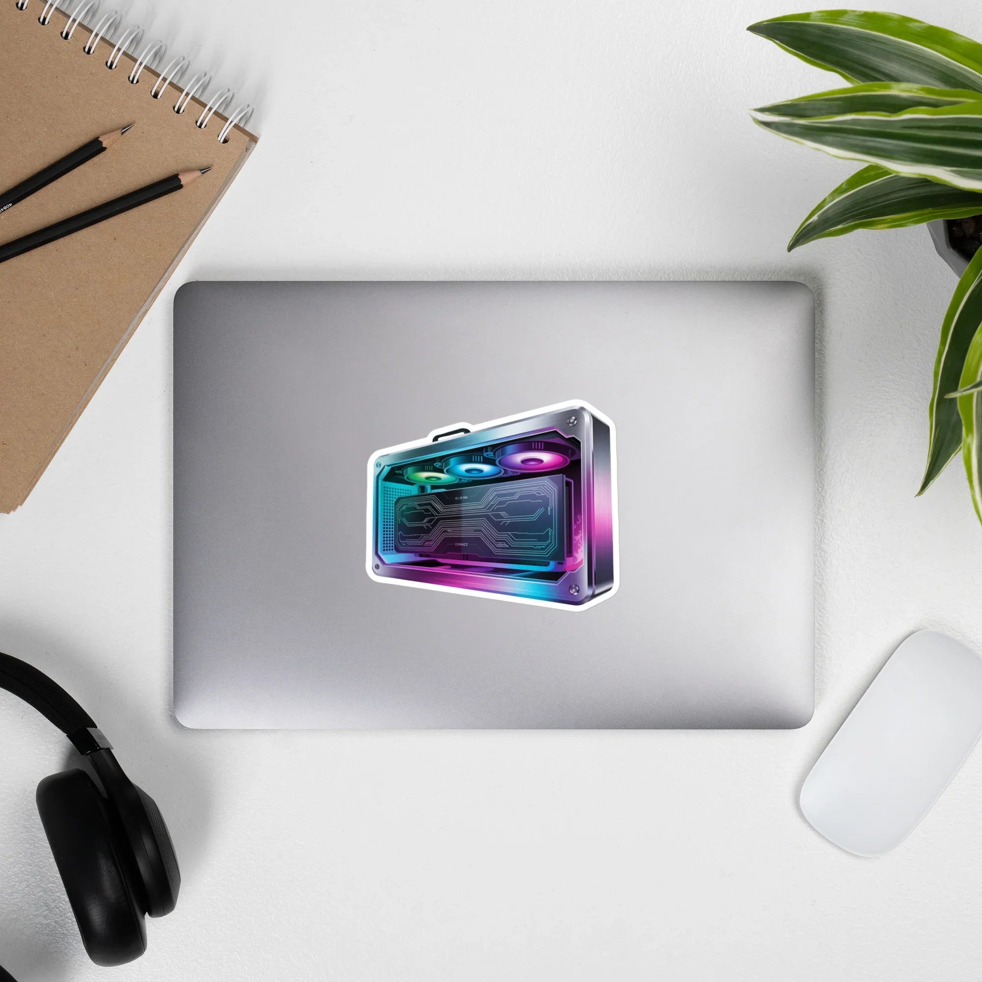 RGB Gaming Rig – Neon PC Build Sticker for Custom Setup Lovers - RaZits