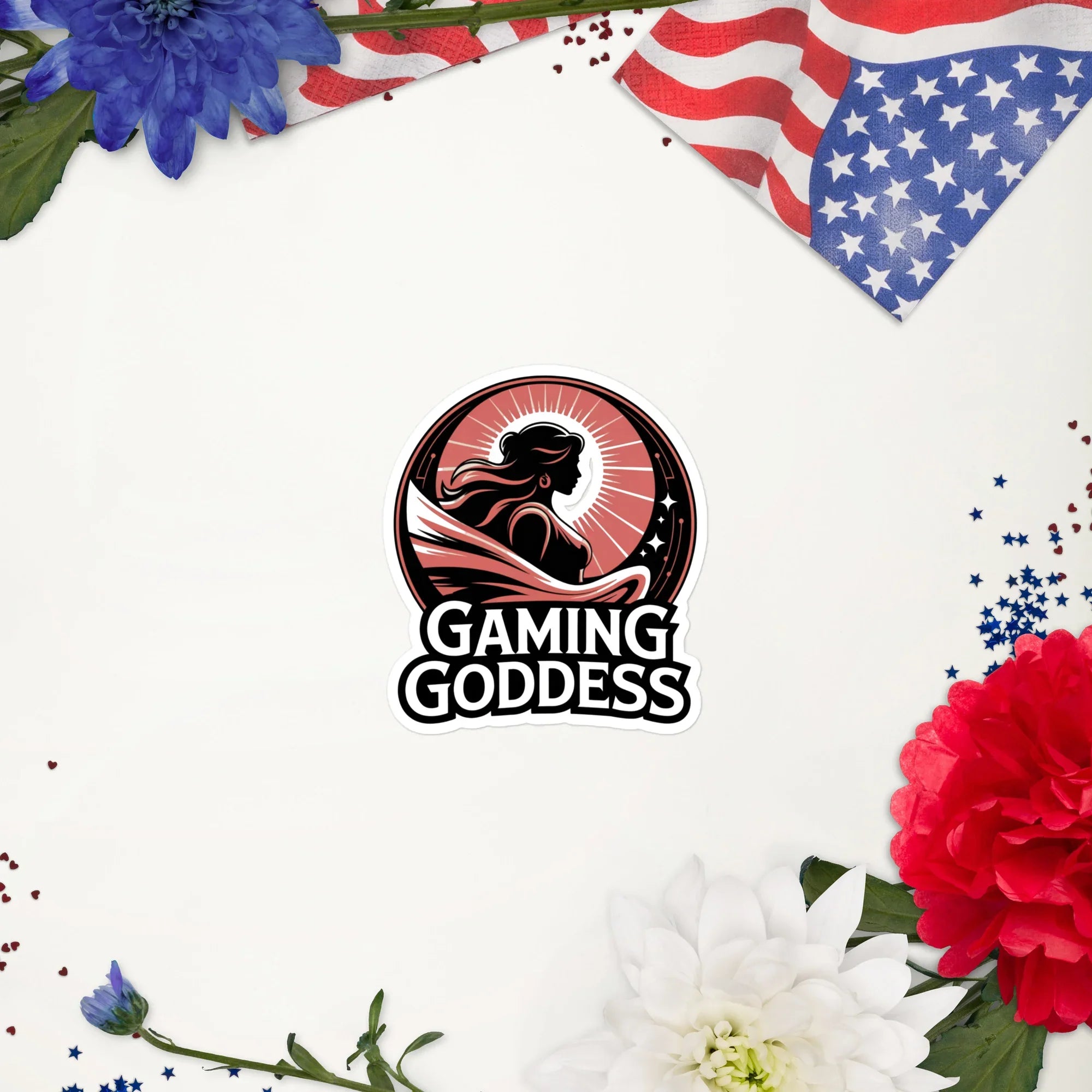 Gaming Goddess Sticker – Feminine Gamer Power Decal - RaZits