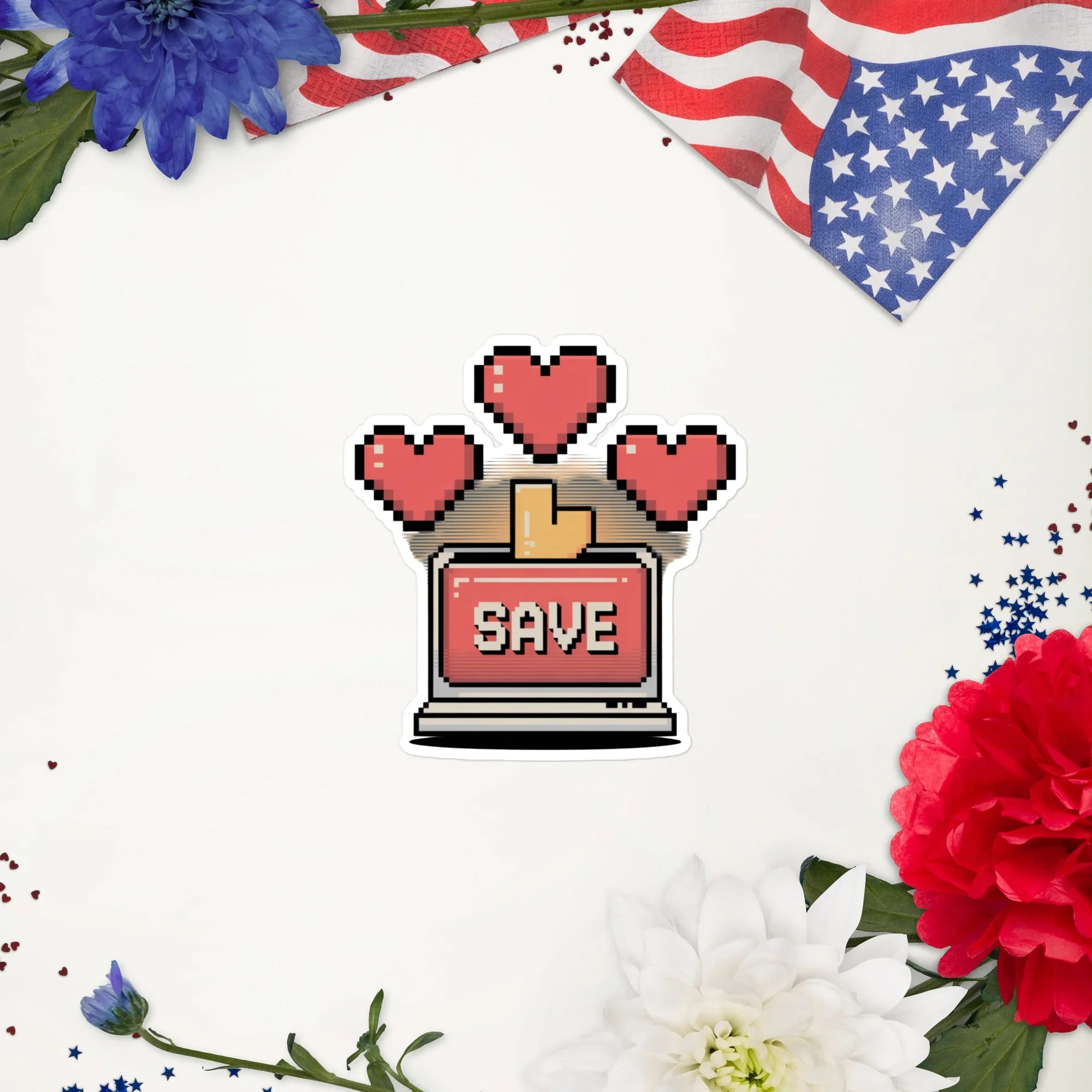 Save Point – Retro Pixel Gamer Aesthetic Sticker for 8-Bit Setup Lovers - RaZits