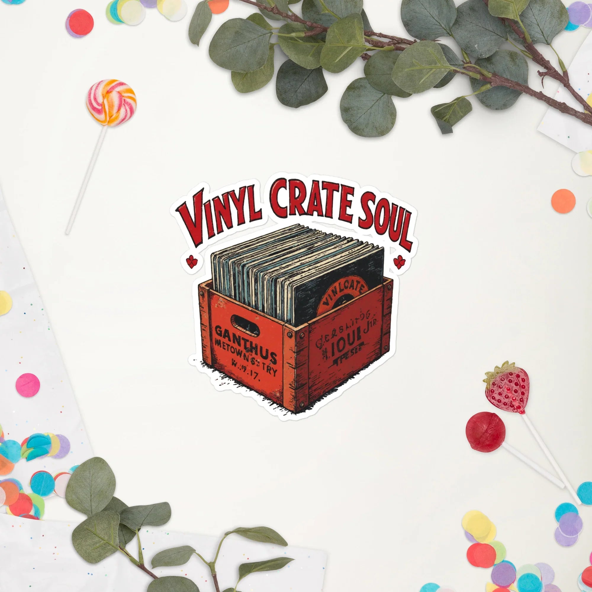 Vinyl Crate Soul Sticker – Record Collector Style - RaZits