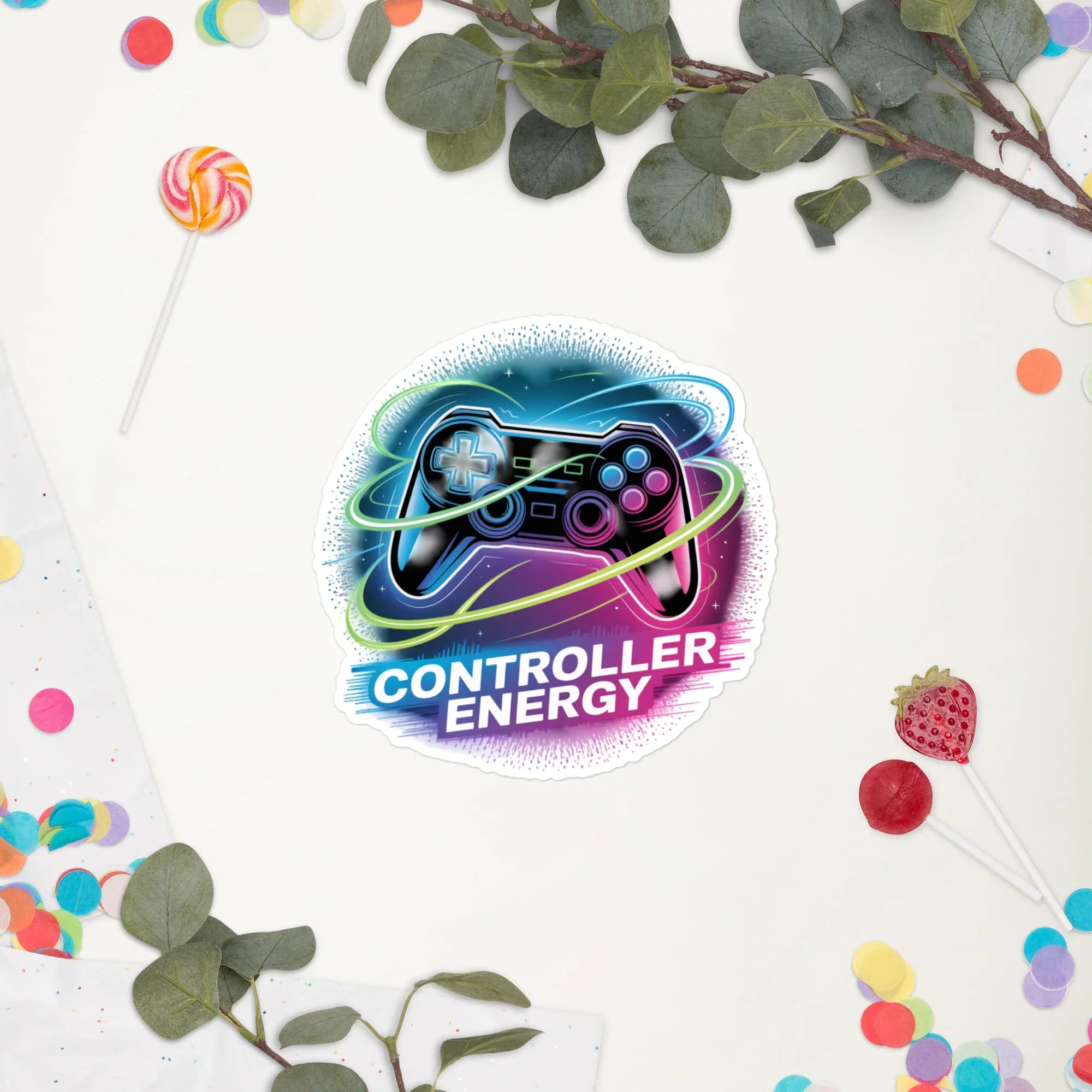 Controller Energy – Neon Gamer Vibes Design - RaZits