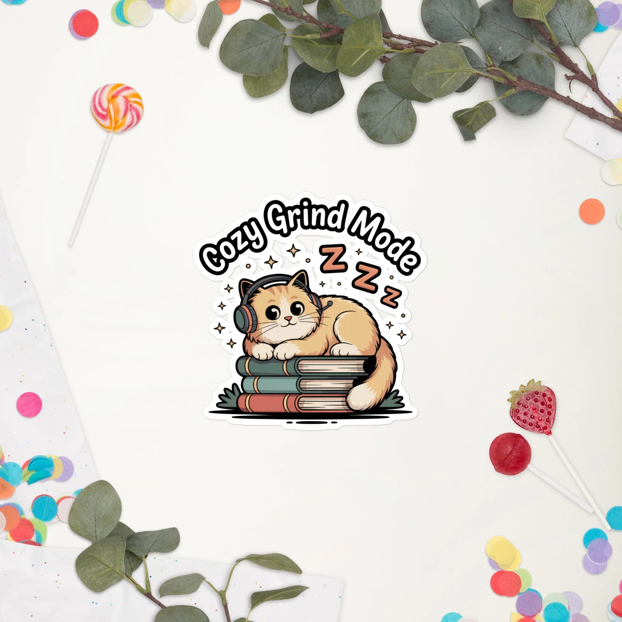 Cozy Grind Mode – Chill Gamer Cat Design - RaZits