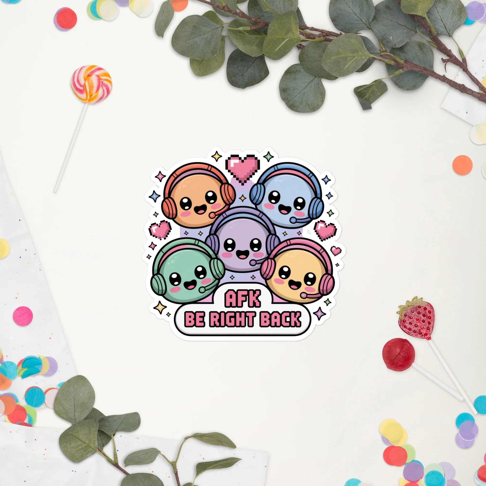 AFK Be Right Back – Cute Kawaii Gamer Sticker for Streamers and Cozy Setups - RaZits