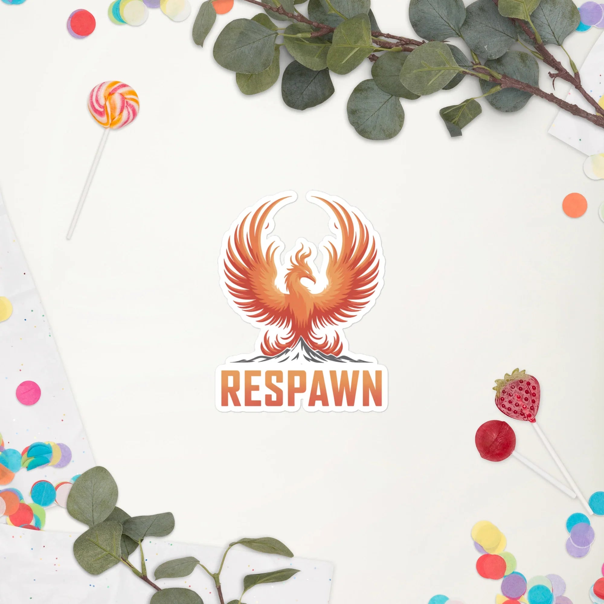 Respawn Phoenix – Gaming Motivation & Rebirth Gamer Energy Sticker - RaZits