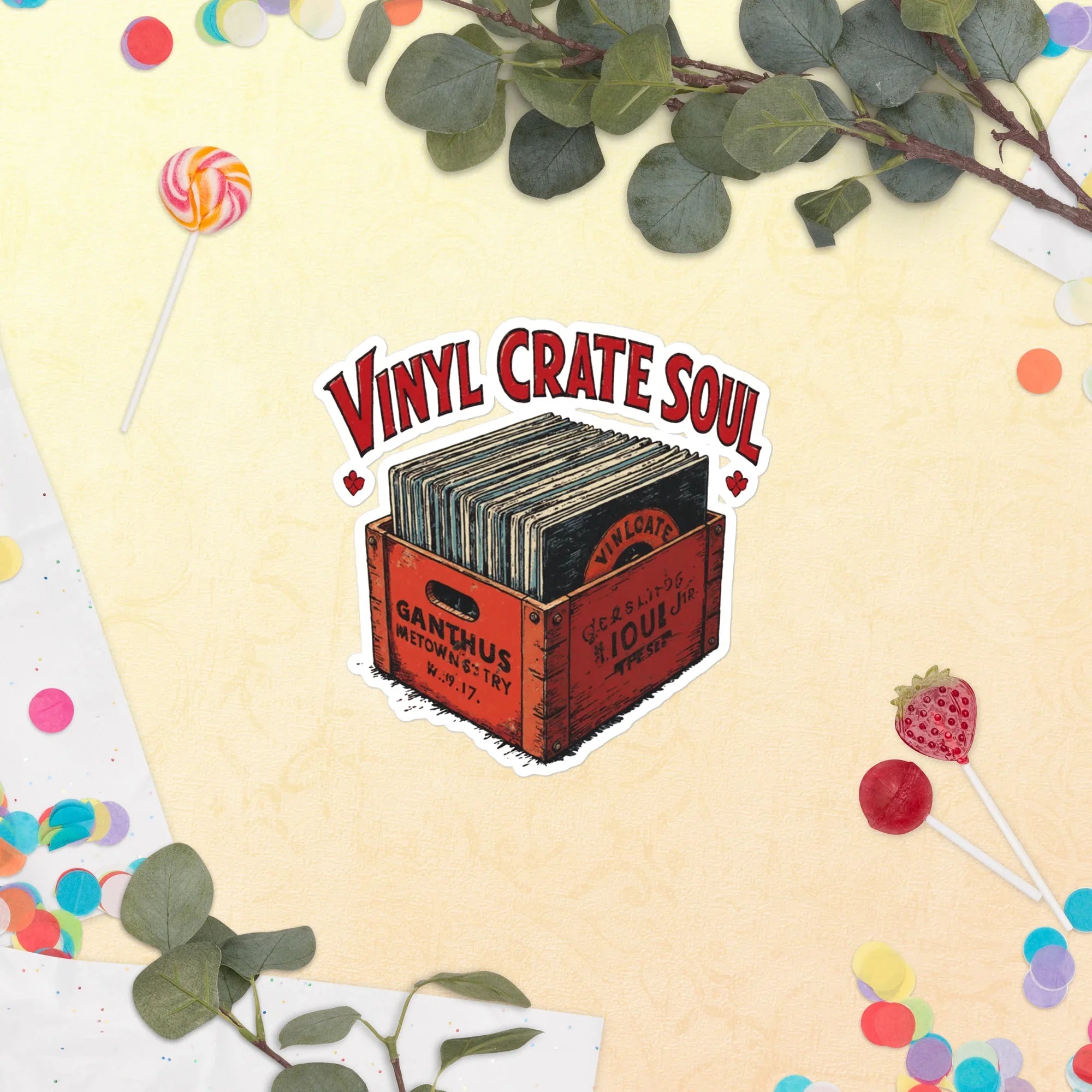 Vinyl Crate Soul Sticker – Record Collector Style - RaZits