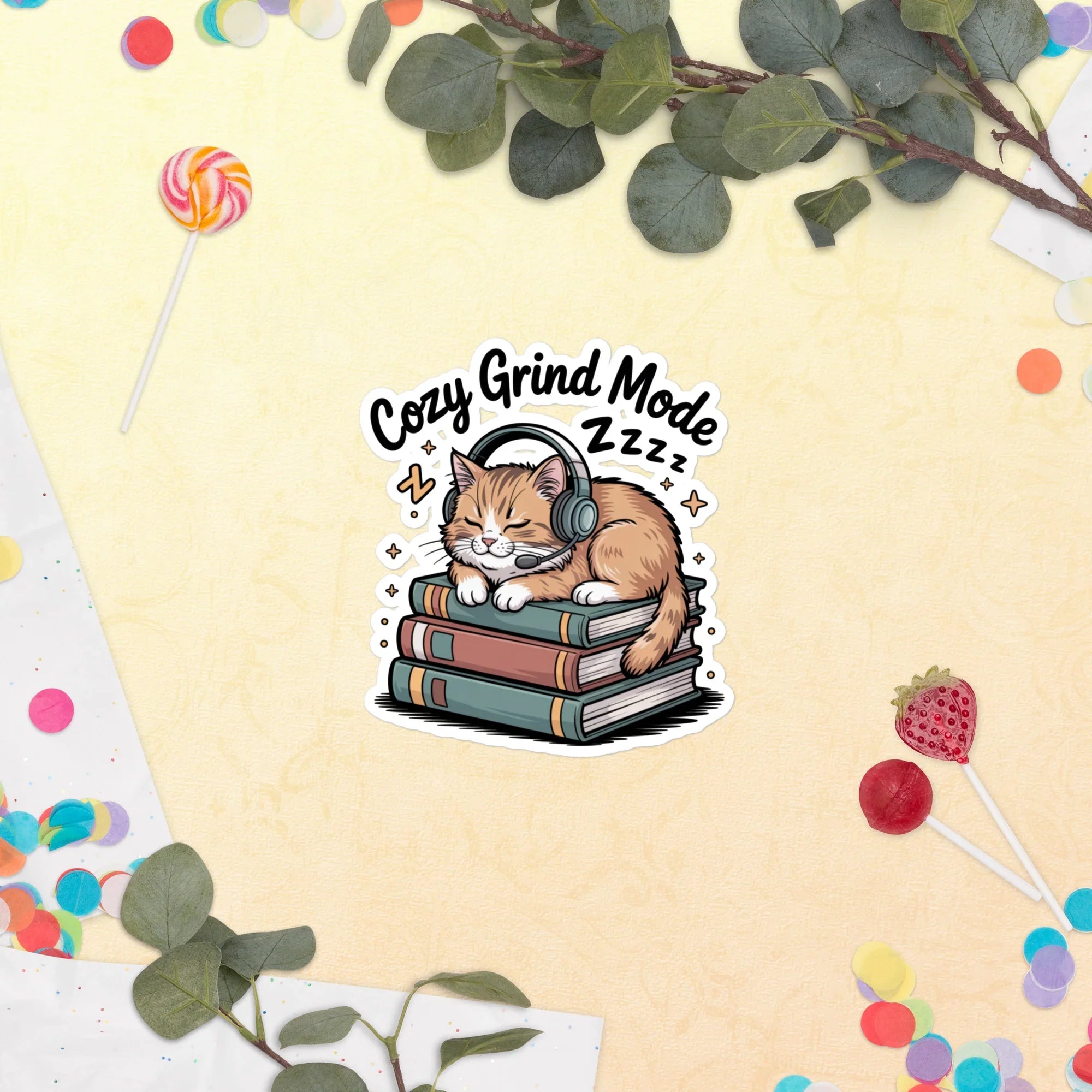 Cozy Grind Mode – Cat Gamer Vibes Design - RaZits