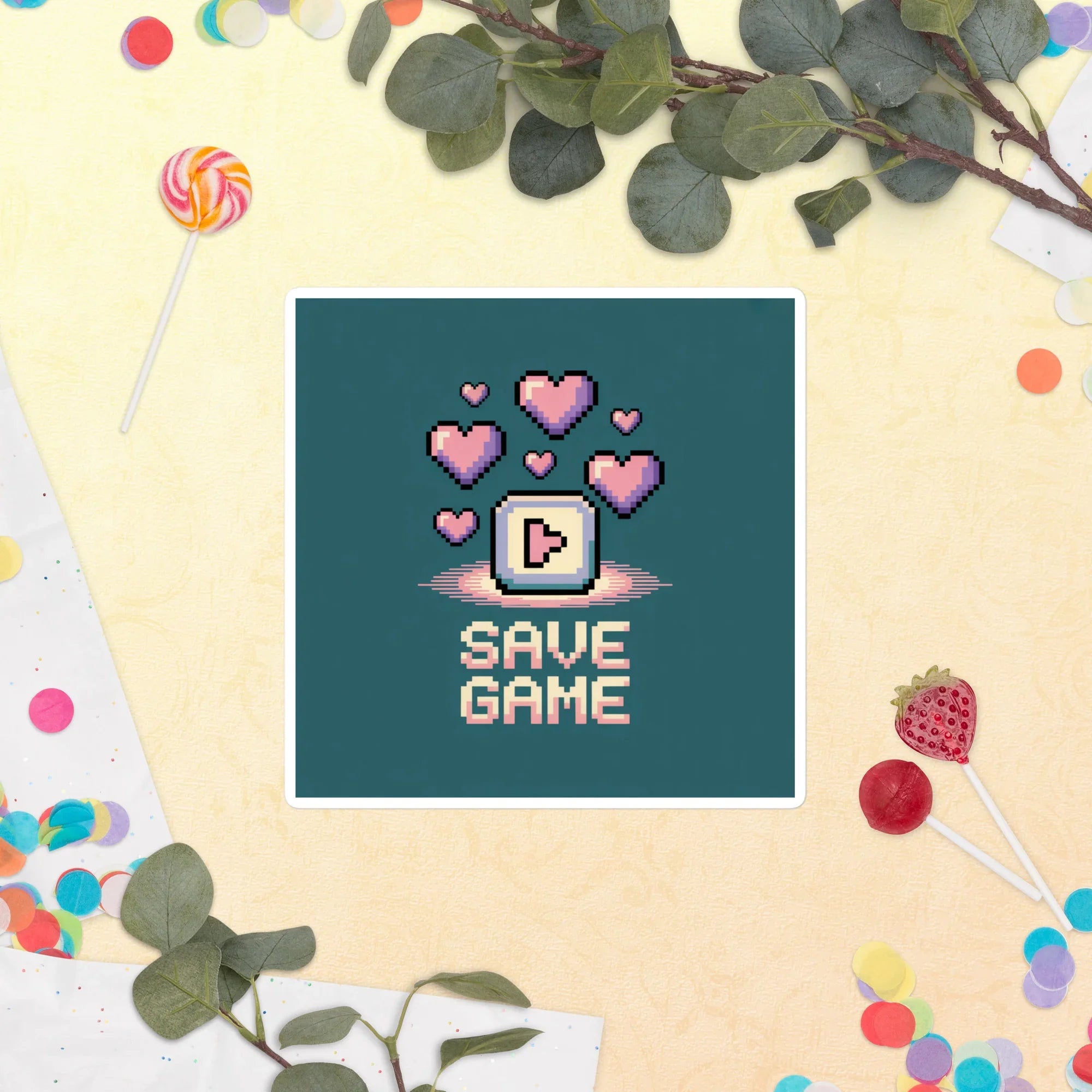 Save Game – Retro Pixel Heart Design - RaZits