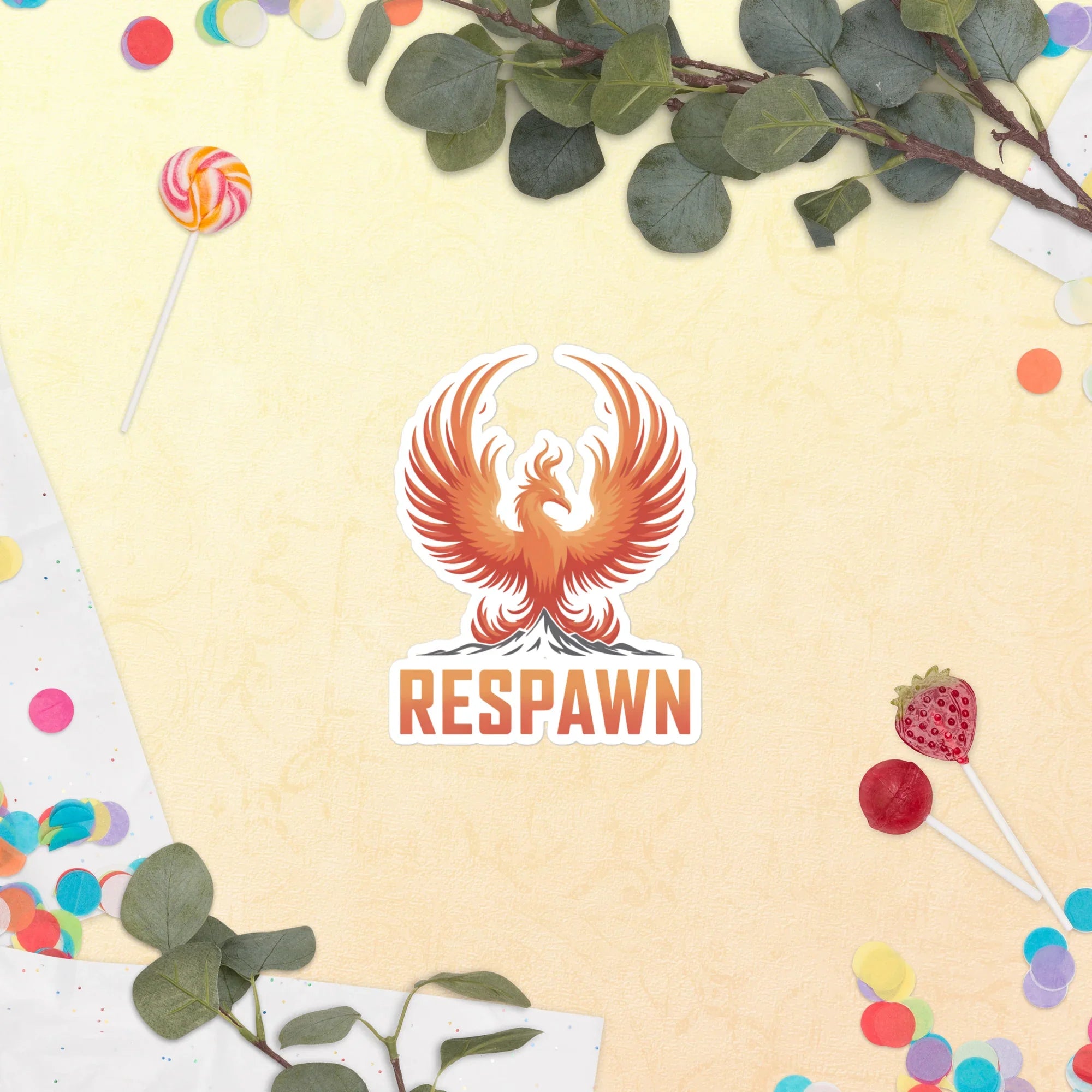 Respawn Phoenix – Gaming Motivation & Rebirth Gamer Energy Sticker - RaZits