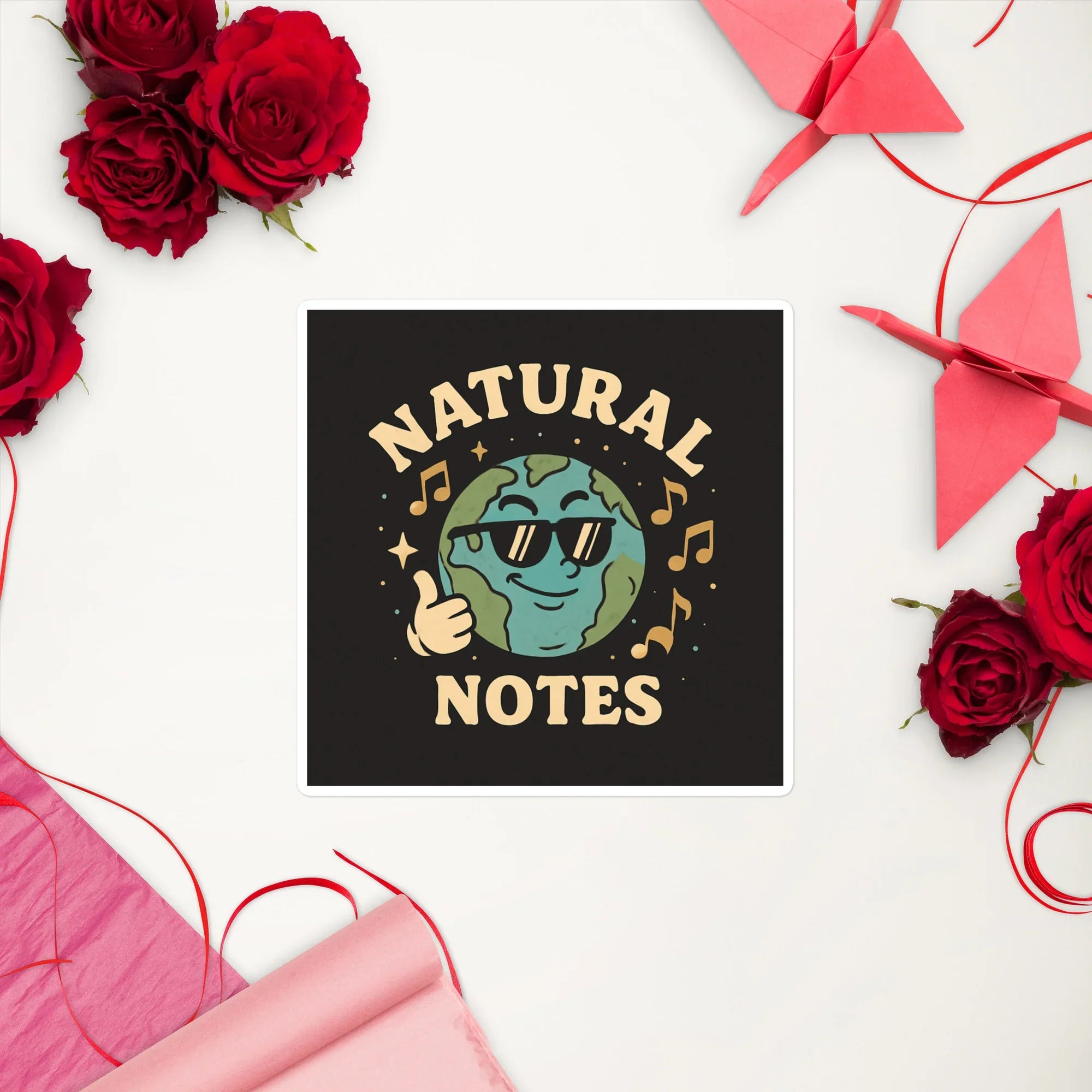 Natural Notes Sticker – Cool Earth Music Vibes - RaZits