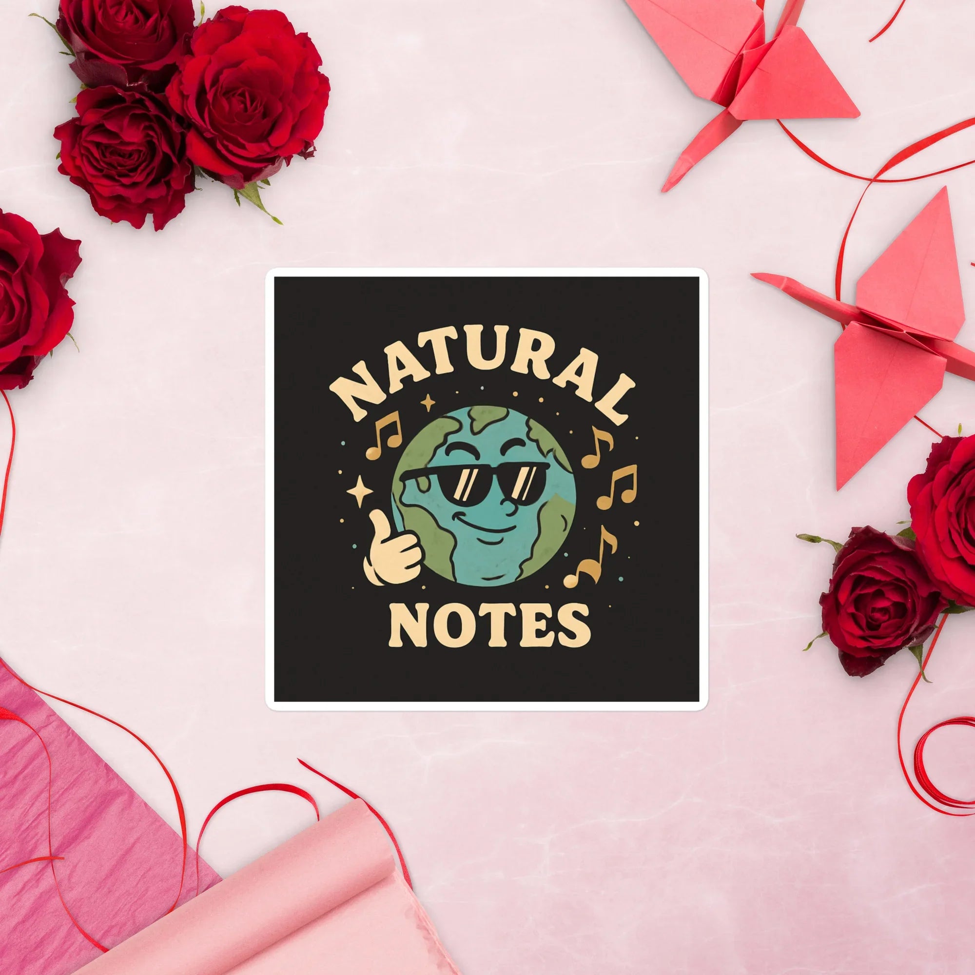 Natural Notes Sticker – Cool Earth Music Vibes - RaZits