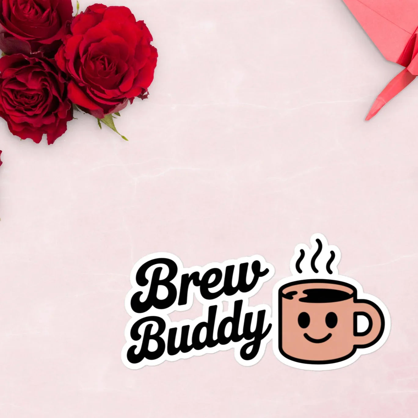 Brew Buddy Sticker – Smiley Coffee Mug Design - RaZits