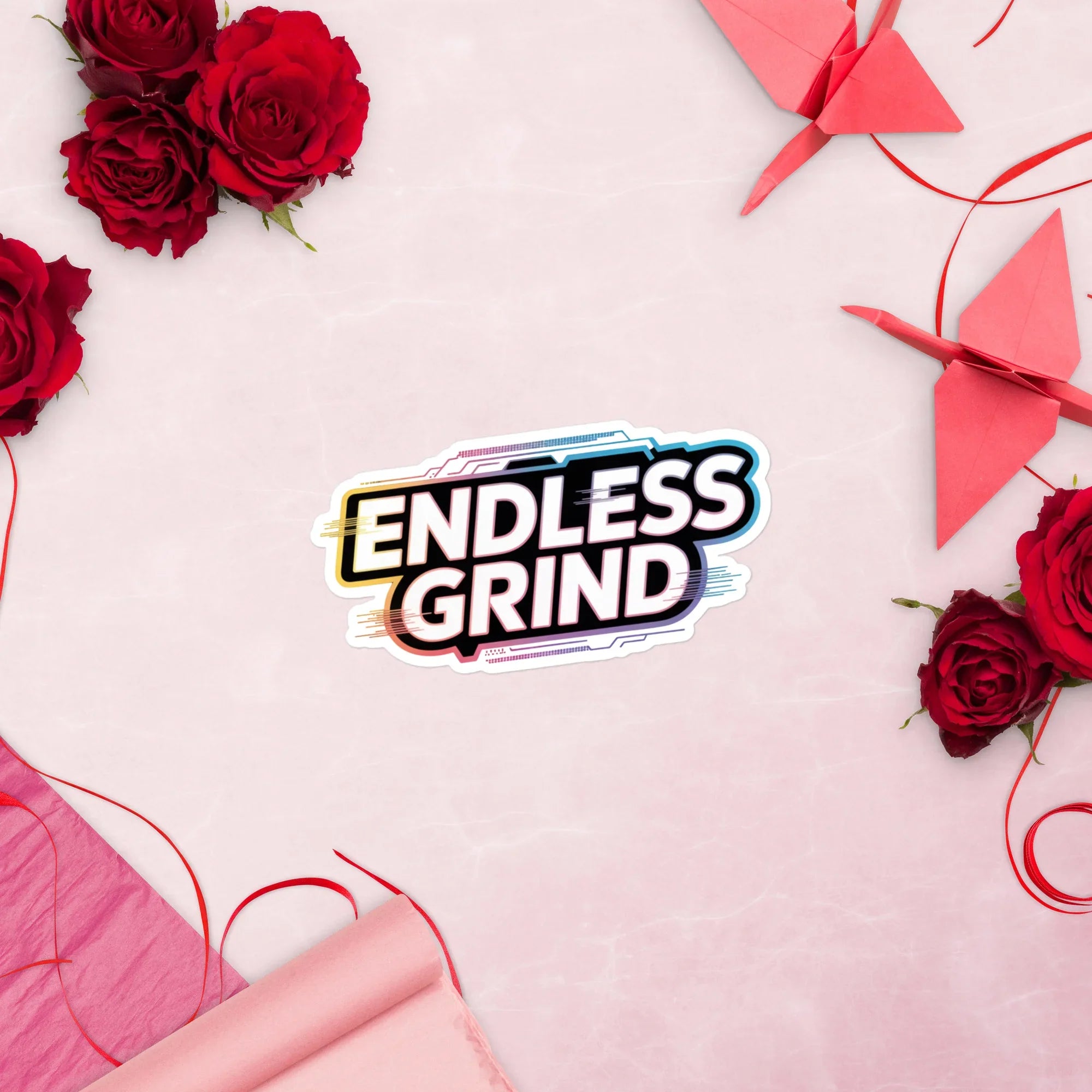 Endless Grind – Motivational Gamer Sticker for Hustle Mode and Daily Wins - RaZits