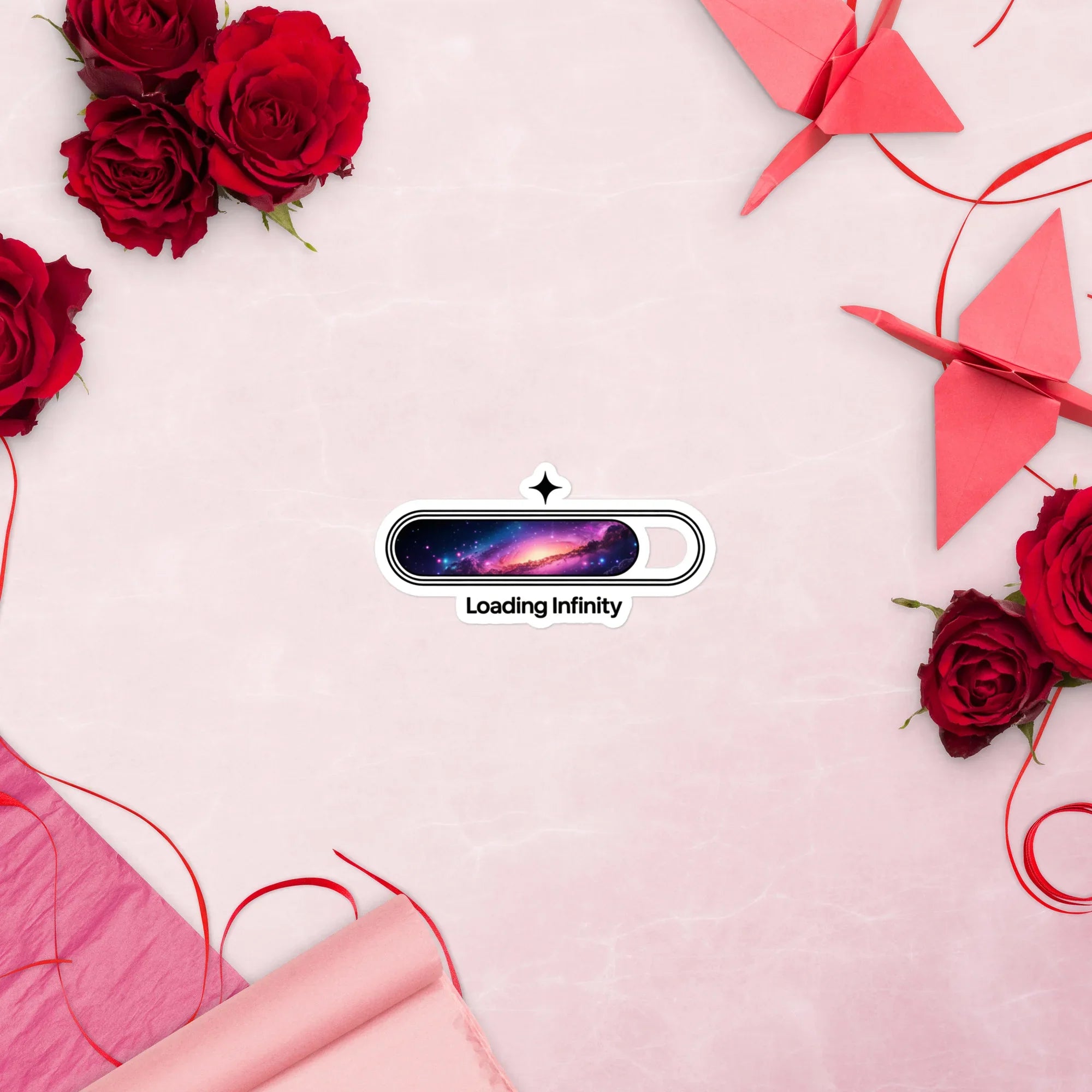 Loading Infinity – Futuristic Gaming Decal for Sci-Fi Gamers & Galaxy Setup Aesthetics - RaZits