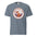 Zion National Park WPA-style badge t-shirt in blue jean, front flat view