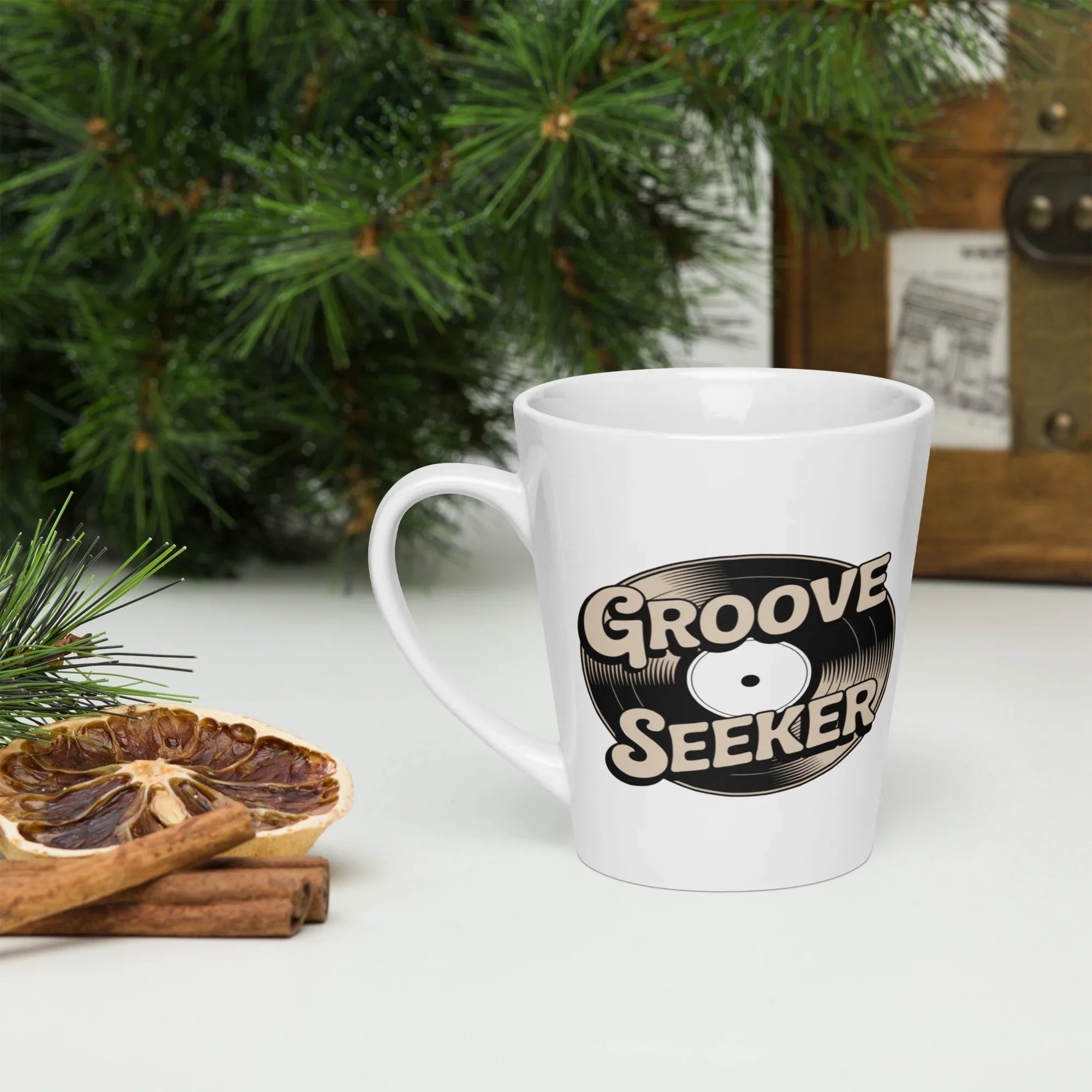 Groove Seeker Retro Vinyl Art Mug - RaZits