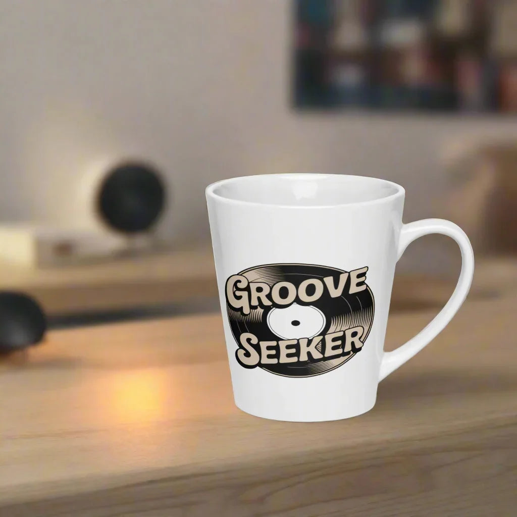 Groove Seeker Retro Vinyl Art Mug - RaZits