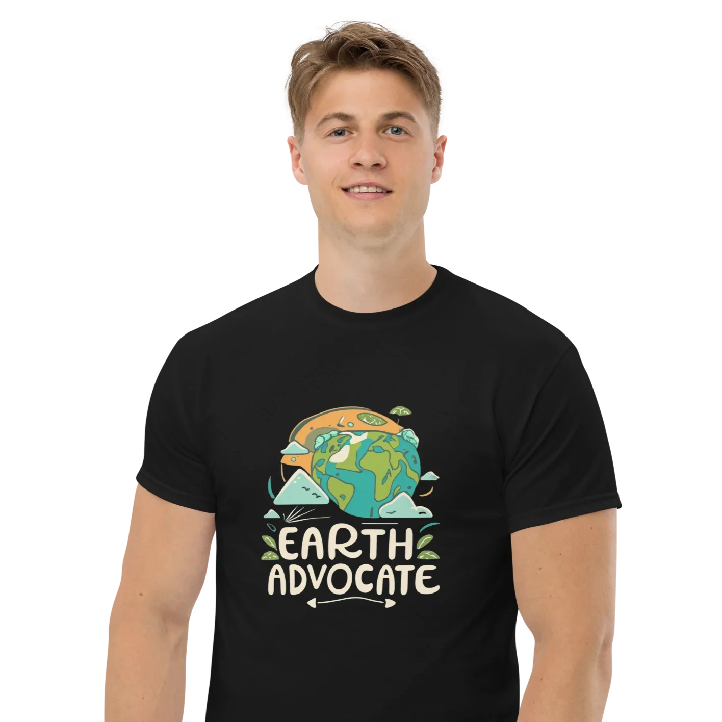 Earth Advocate T-Shirt – Eco Awareness Planet Graphic Tee - RaZits
