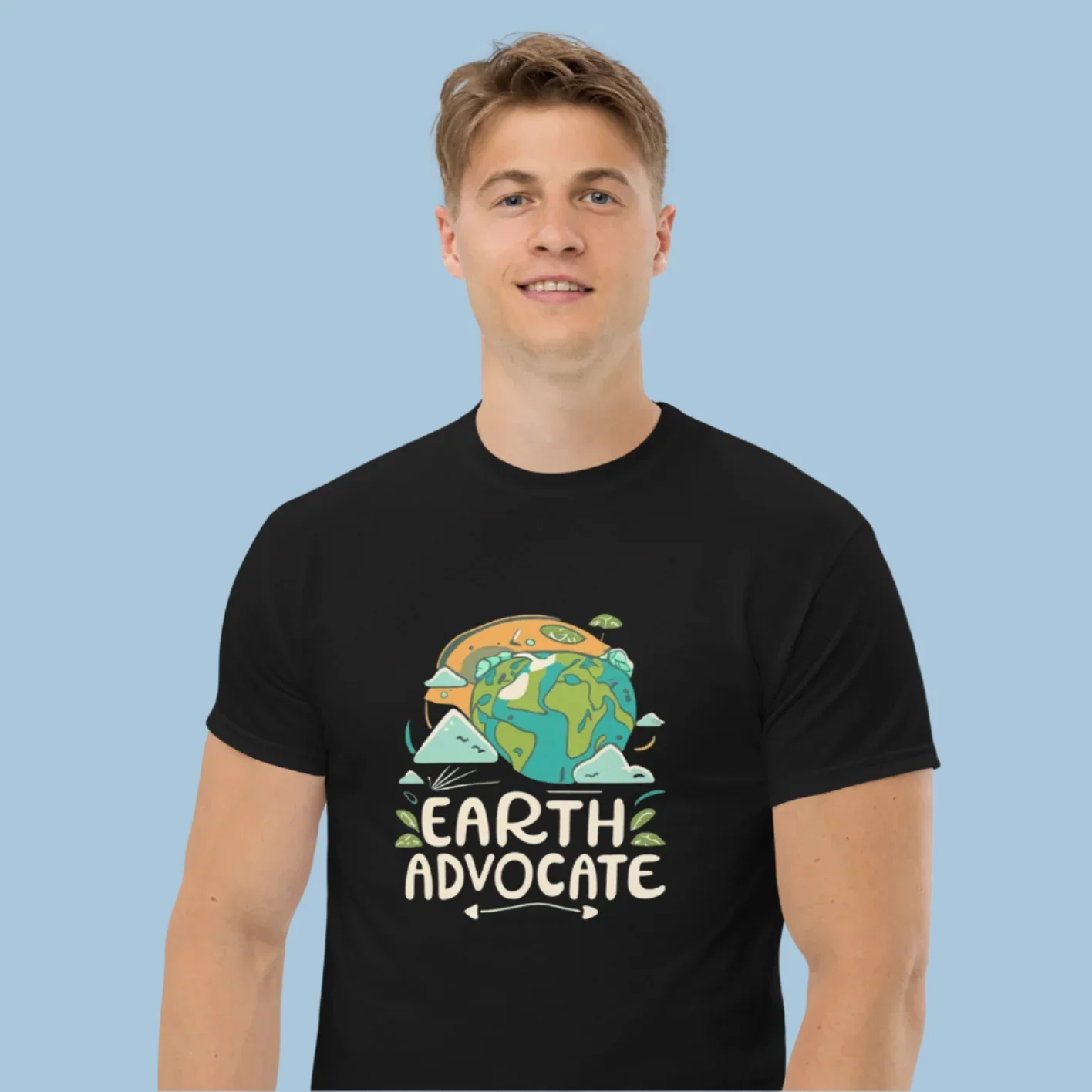 Earth Advocate T-Shirt – Eco Awareness Planet Graphic Tee - RaZits