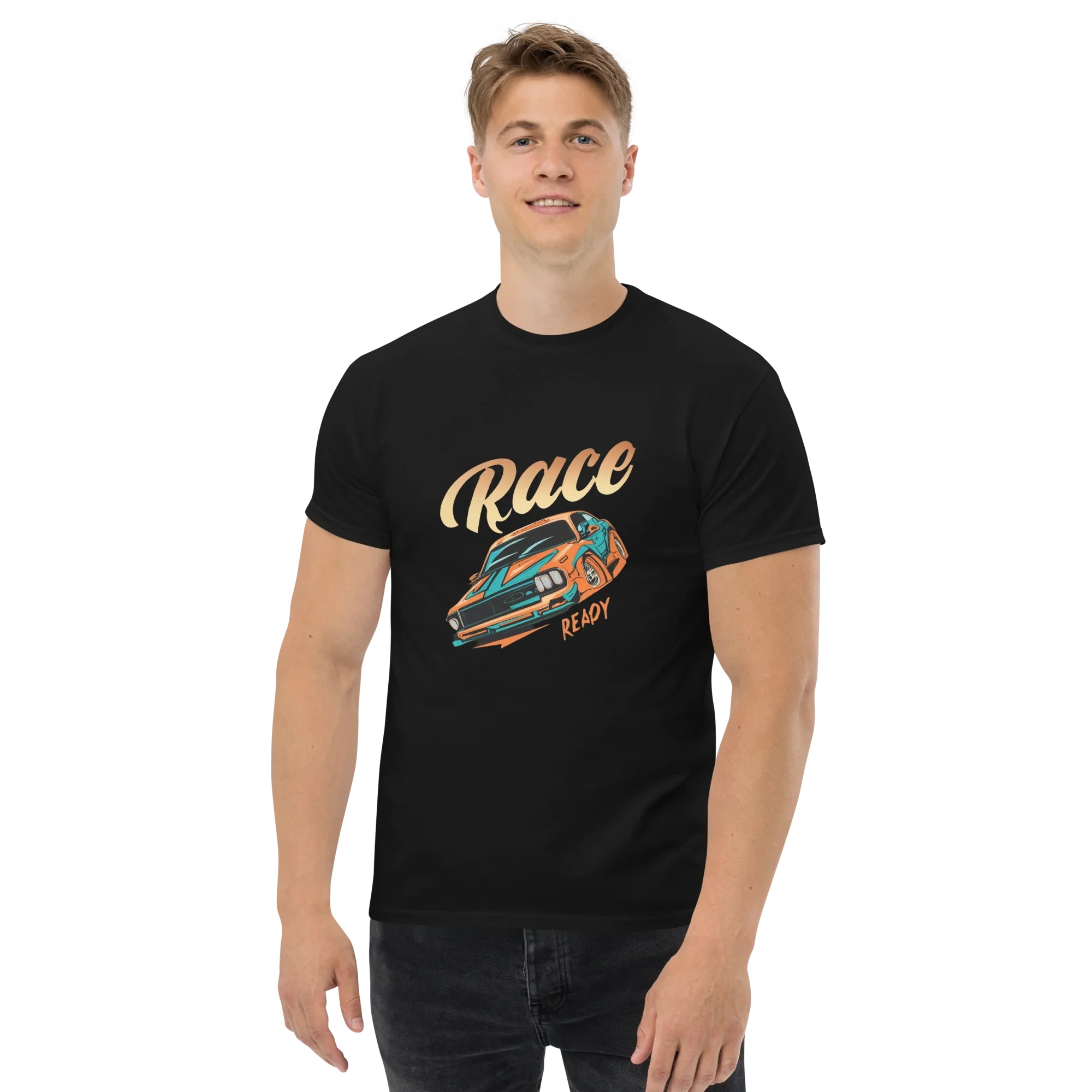 Race Ready T-Shirt – Retro Racing Car Graphic Tee - RaZits