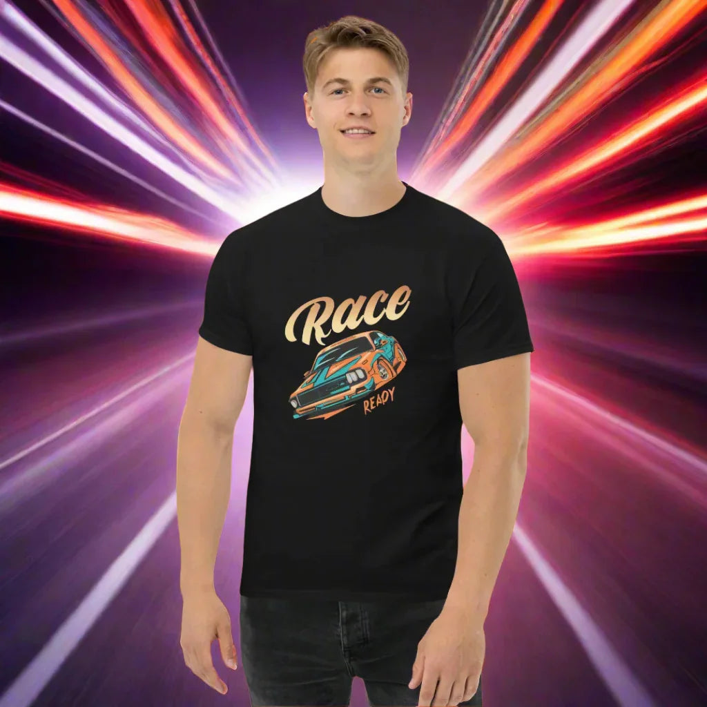 Race Ready T-Shirt – Retro Racing Car Graphic Tee - RaZits