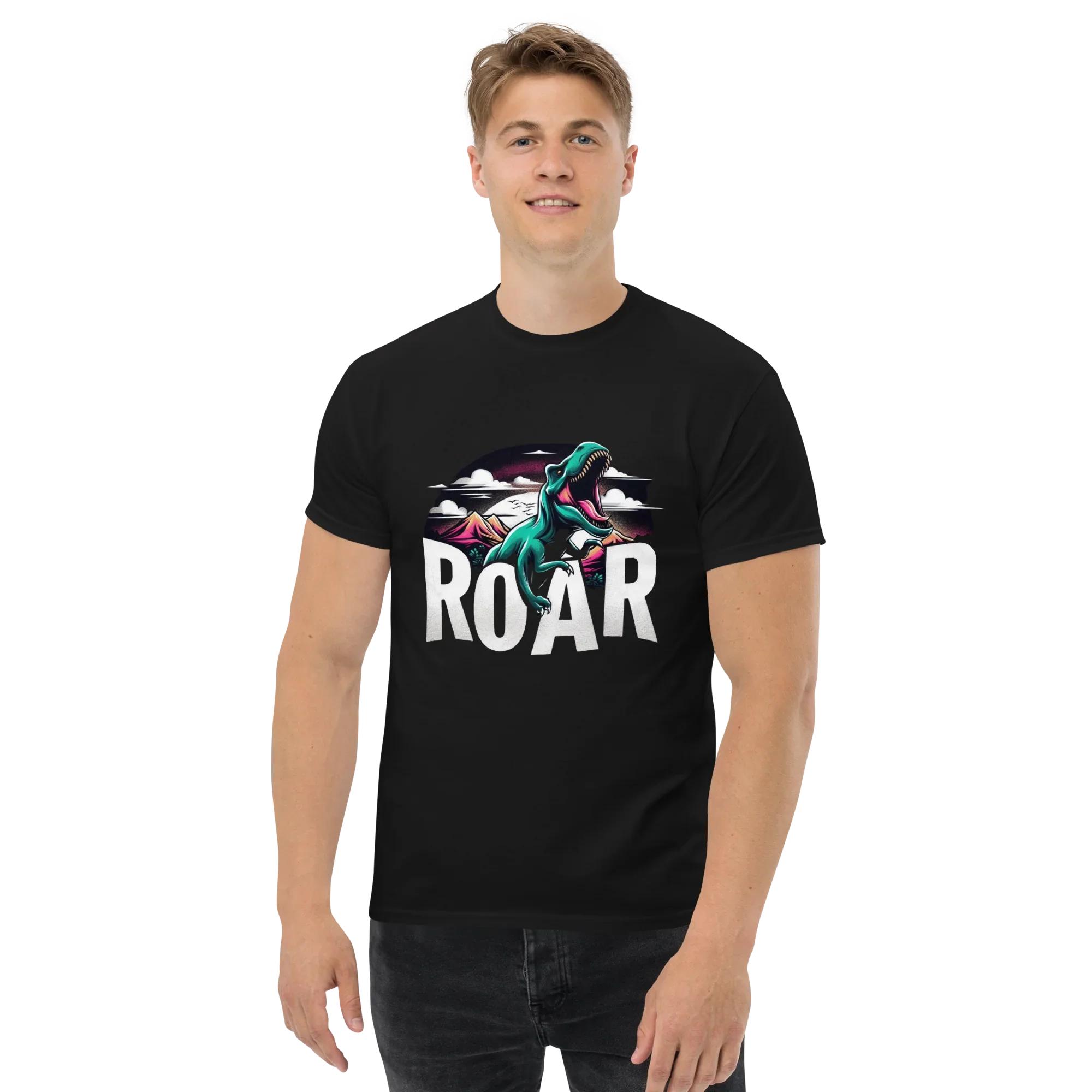 ROAR T-Shirt – Bold Dinosaur Graphic Adventure Tee - RaZits