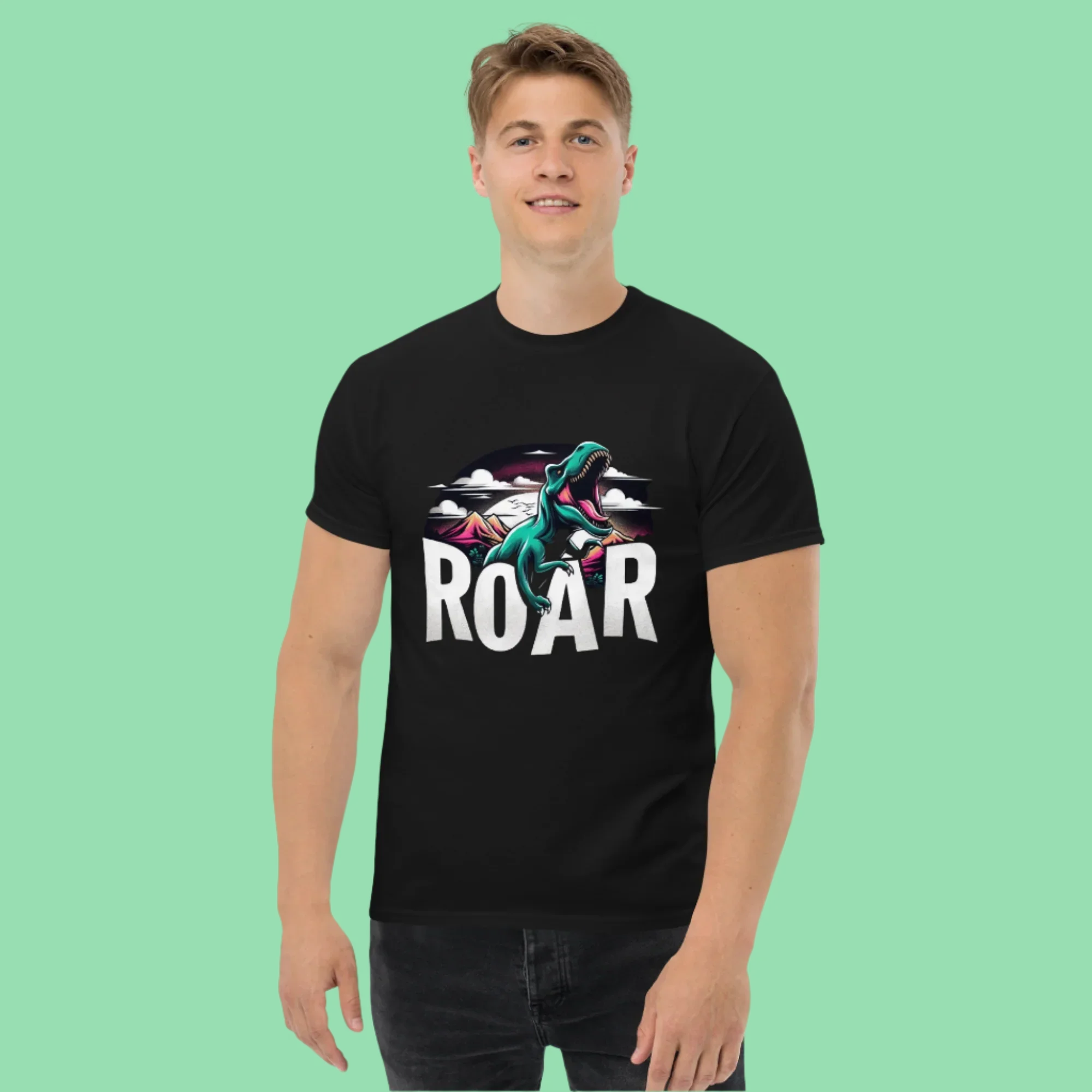 ROAR T-Shirt – Bold Dinosaur Graphic Adventure Tee - RaZits