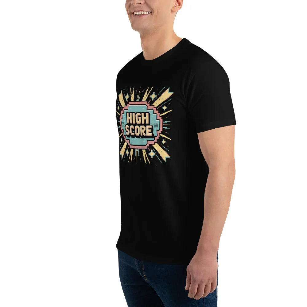 High Score Arcade Gaming T Shirt – Retro Pixel Shooter Tee - RaZits
