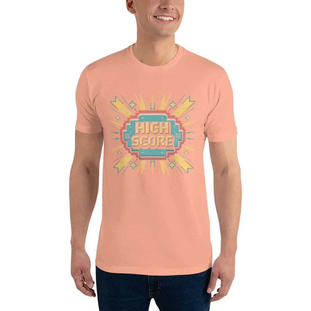 High Score Arcade Gaming T Shirt – Retro Pixel Shooter Tee - RaZits