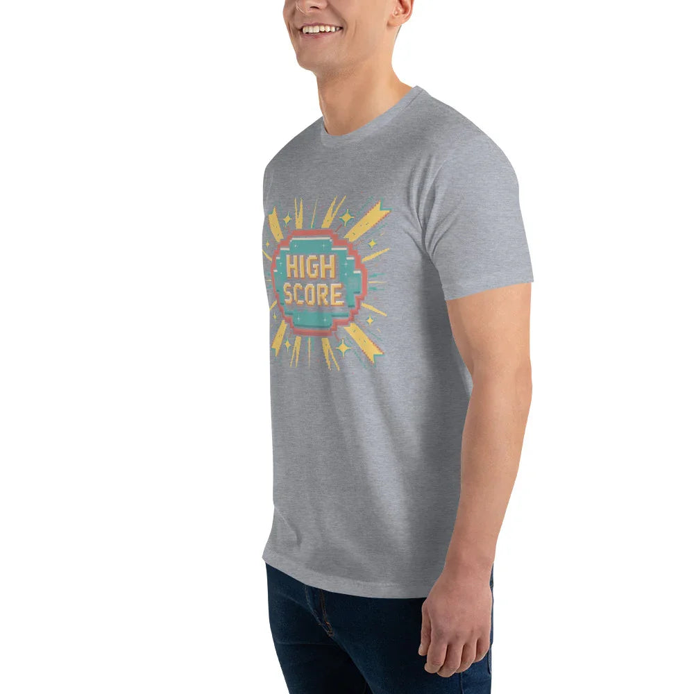 High Score Arcade Gaming T Shirt – Retro Pixel Shooter Tee - RaZits