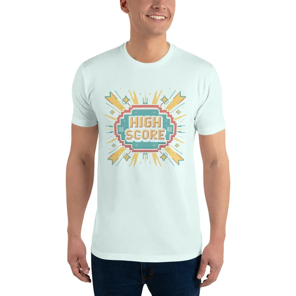 High Score Arcade Gaming T Shirt – Retro Pixel Shooter Tee - RaZits