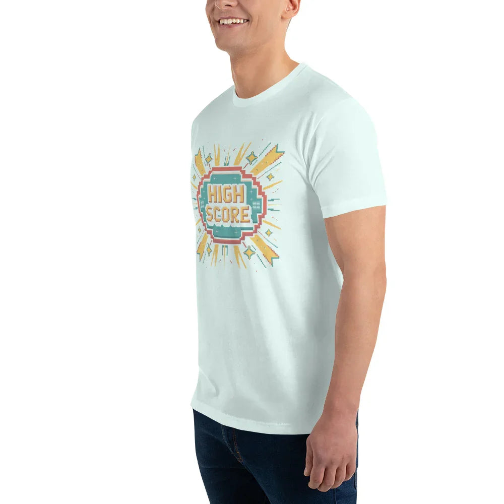 High Score Arcade Gaming T Shirt – Retro Pixel Shooter Tee - RaZits