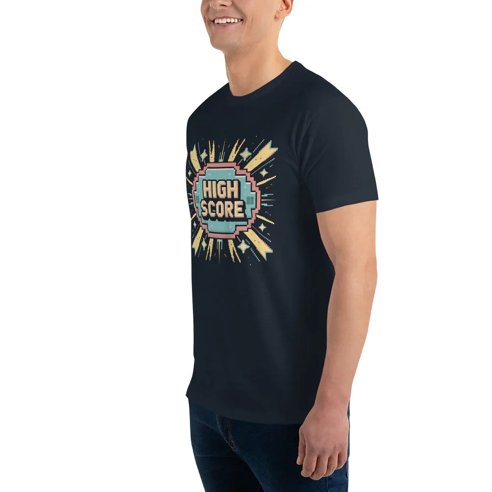 High Score Arcade Gaming T Shirt – Retro Pixel Shooter Tee - RaZits