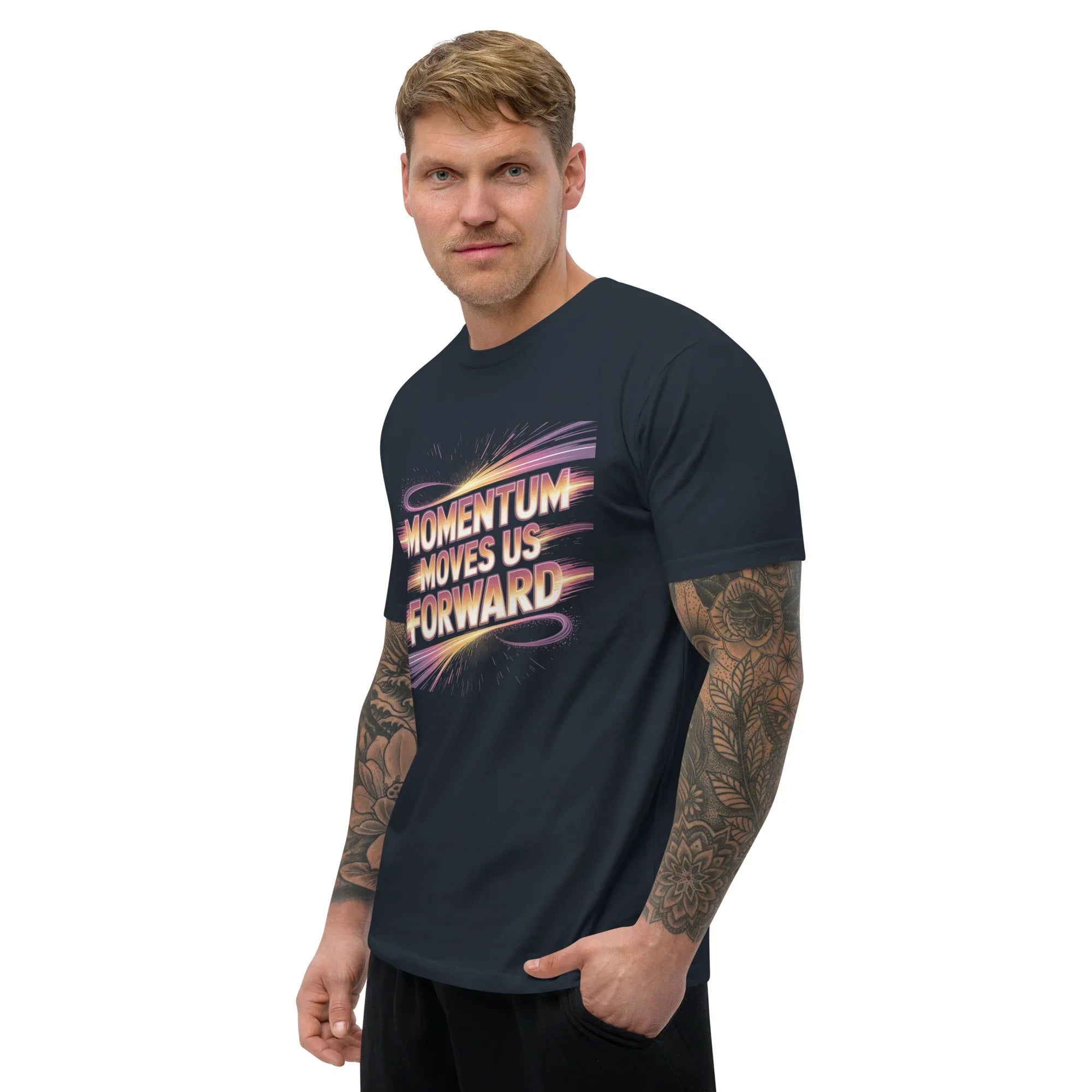 Momentum Moves Us Forward Hero Shooter T-Shirt - RaZits