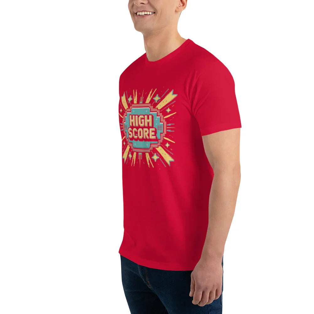 High Score Arcade Gaming T Shirt – Retro Pixel Shooter Tee - RaZits