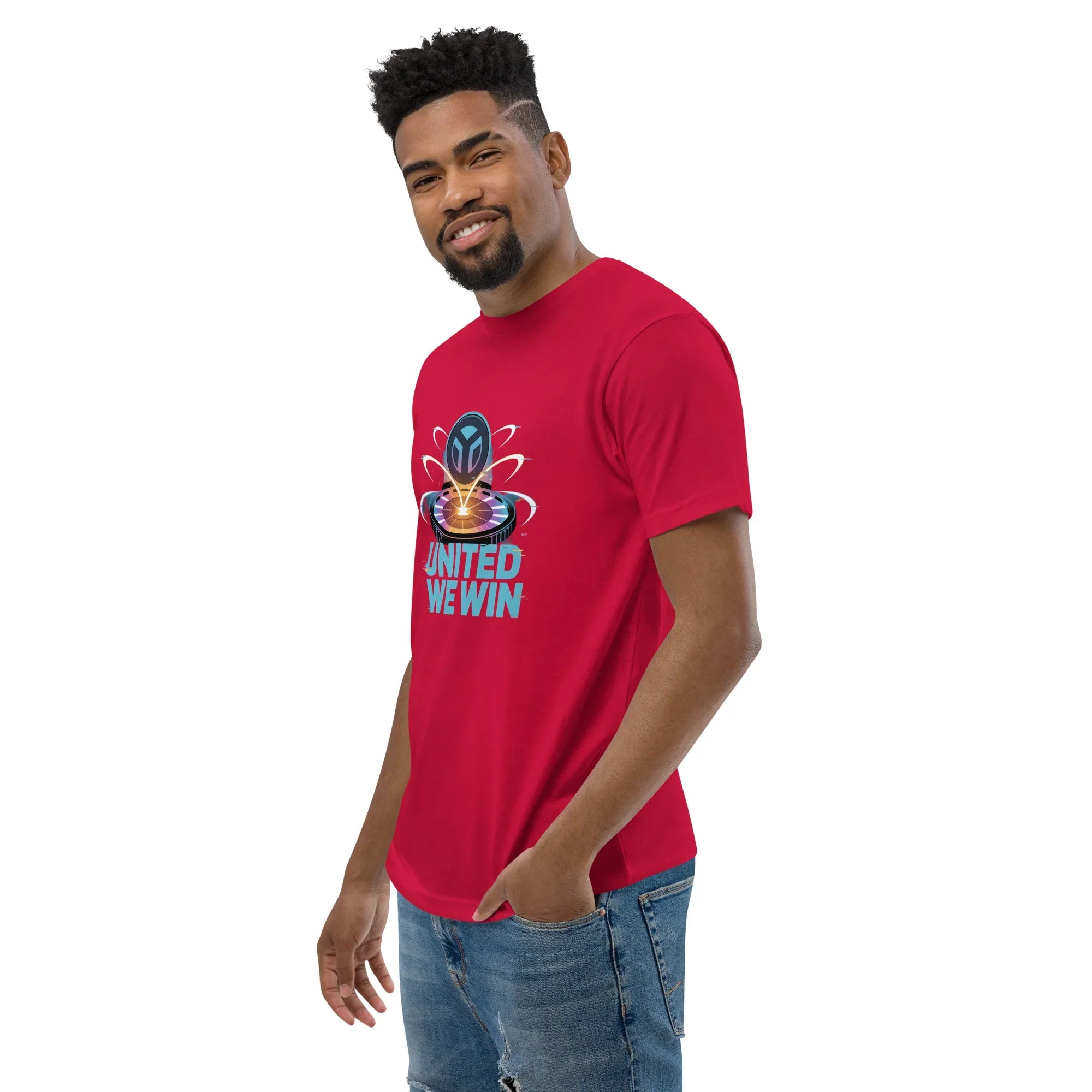 United We Win Hero Shooter T-Shirt - RaZits