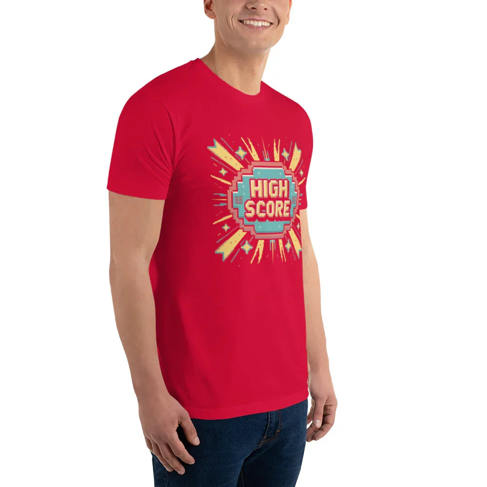 High Score Arcade Gaming T Shirt – Retro Pixel Shooter Tee - RaZits