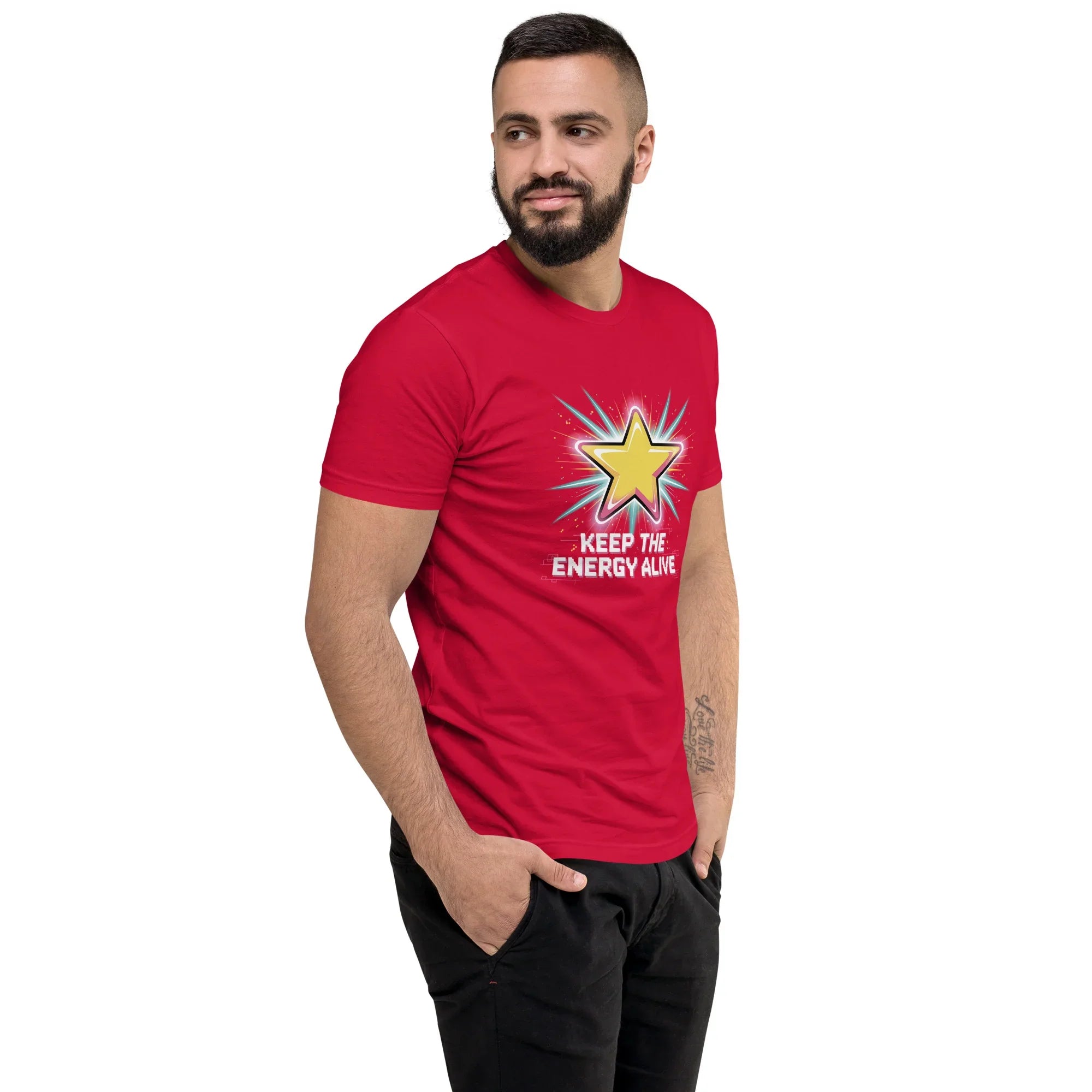 Keep the Energy Alive Arcade T Shirt – Pixel Star Shooter Gaming Tee - RaZits
