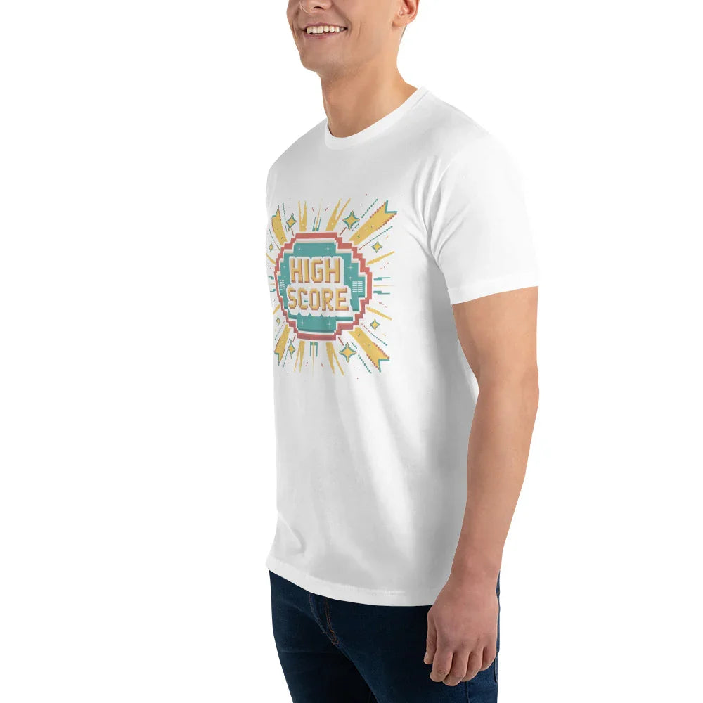 High Score Arcade Gaming T Shirt – Retro Pixel Shooter Tee - RaZits